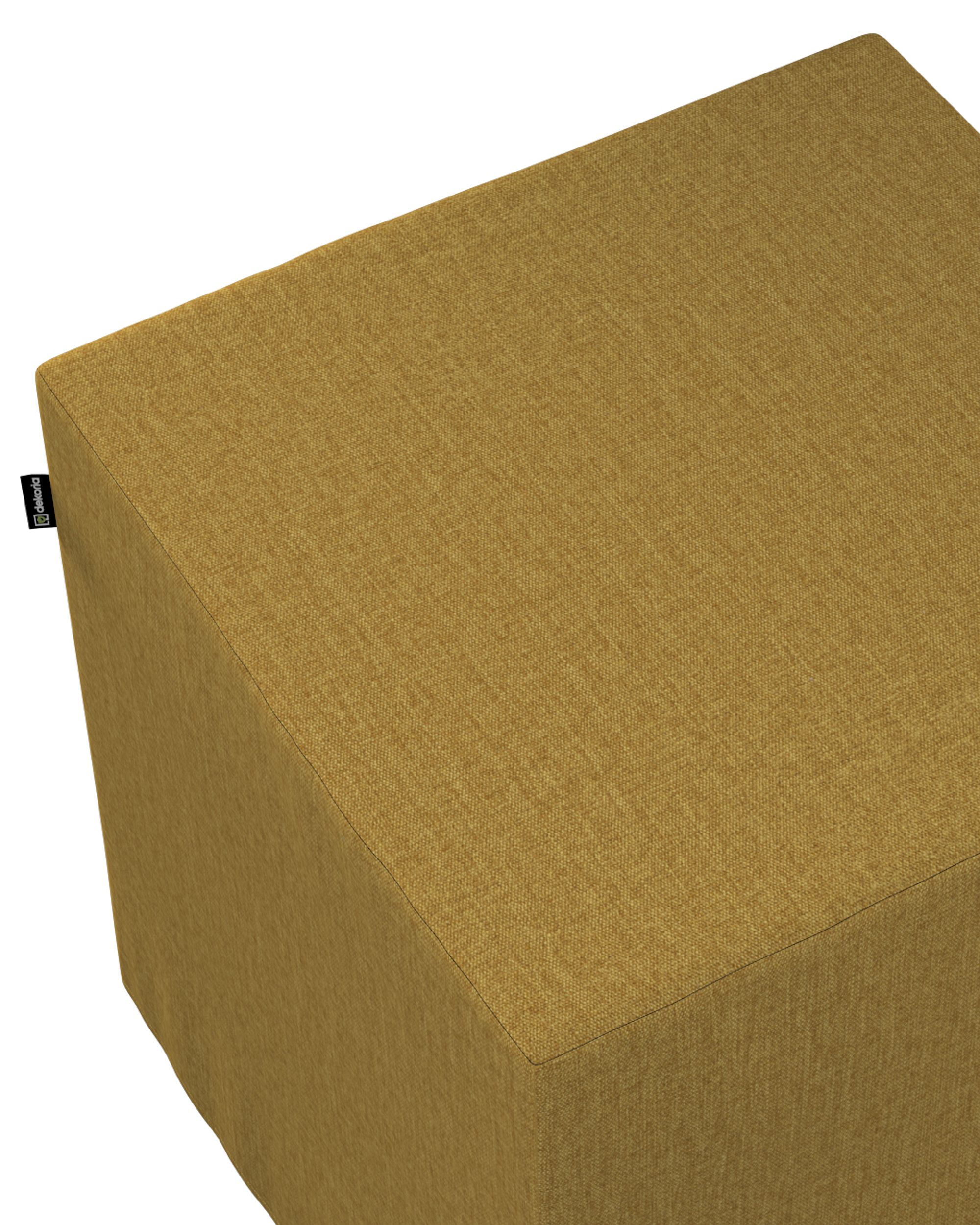 Cube cover colour yellow fabric structured (hover)