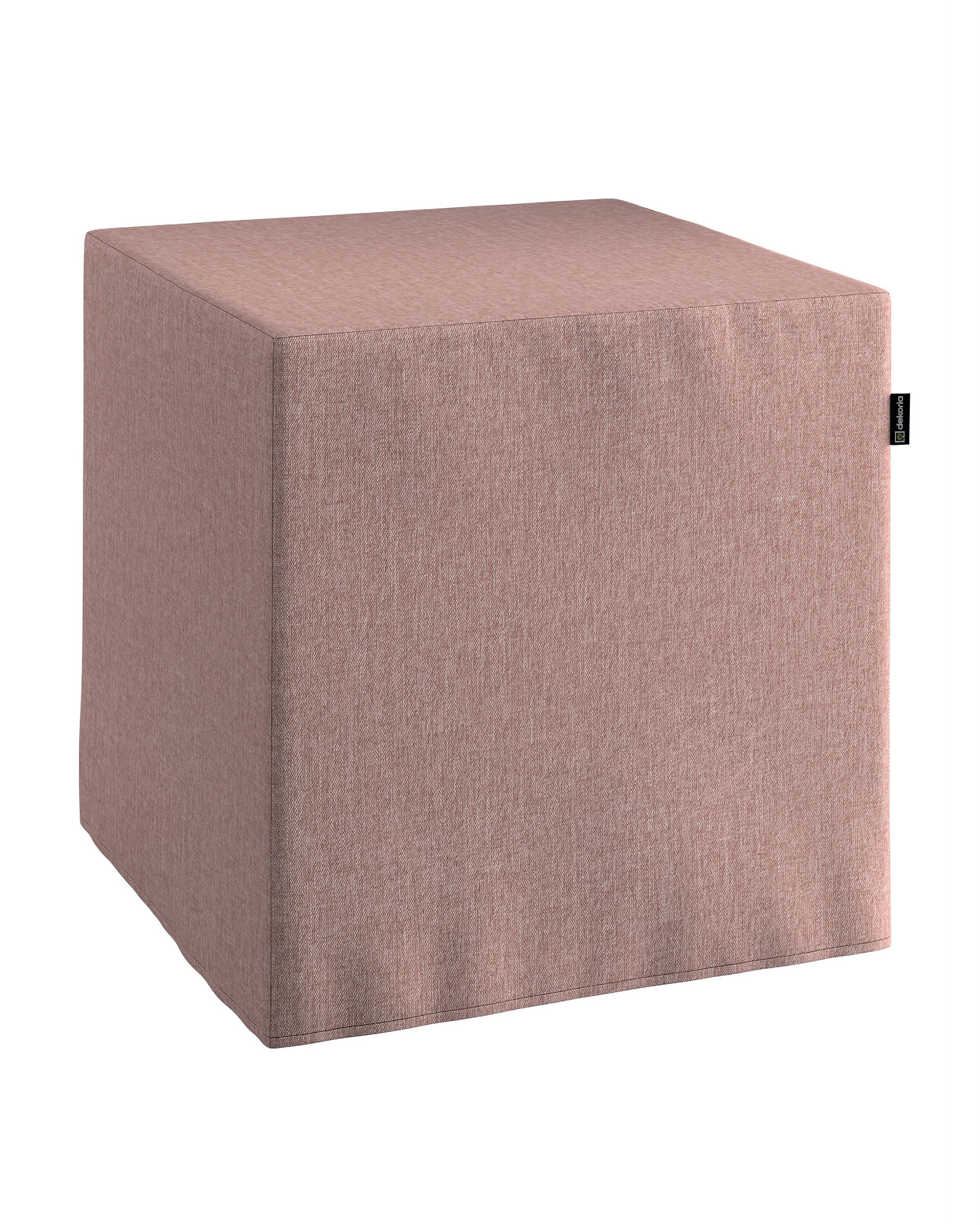 Cube cover colour pink fabric structured