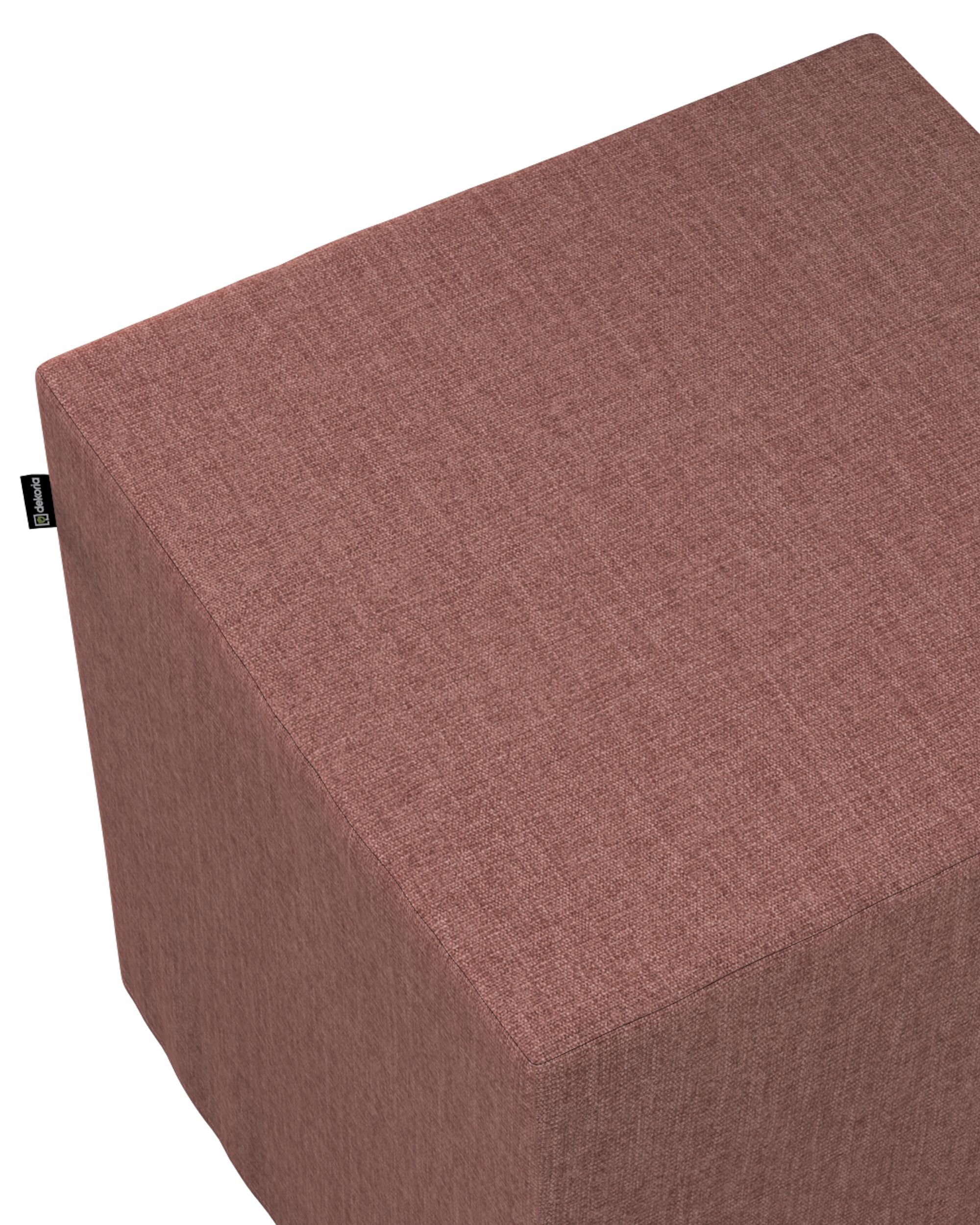 Cube cover colour brown fabric structured (hover)