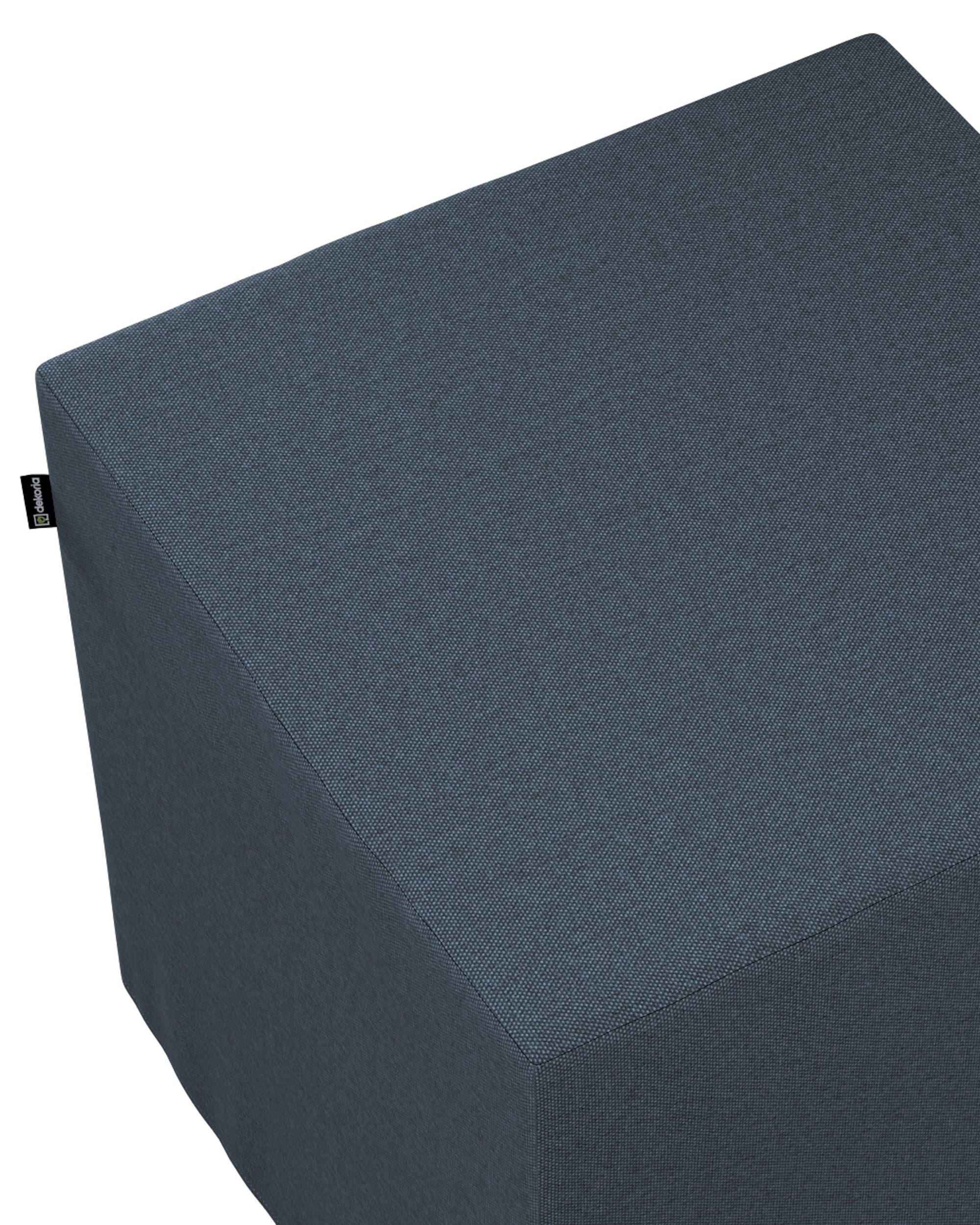 Cube cover colour blue fabric structured (hover)
