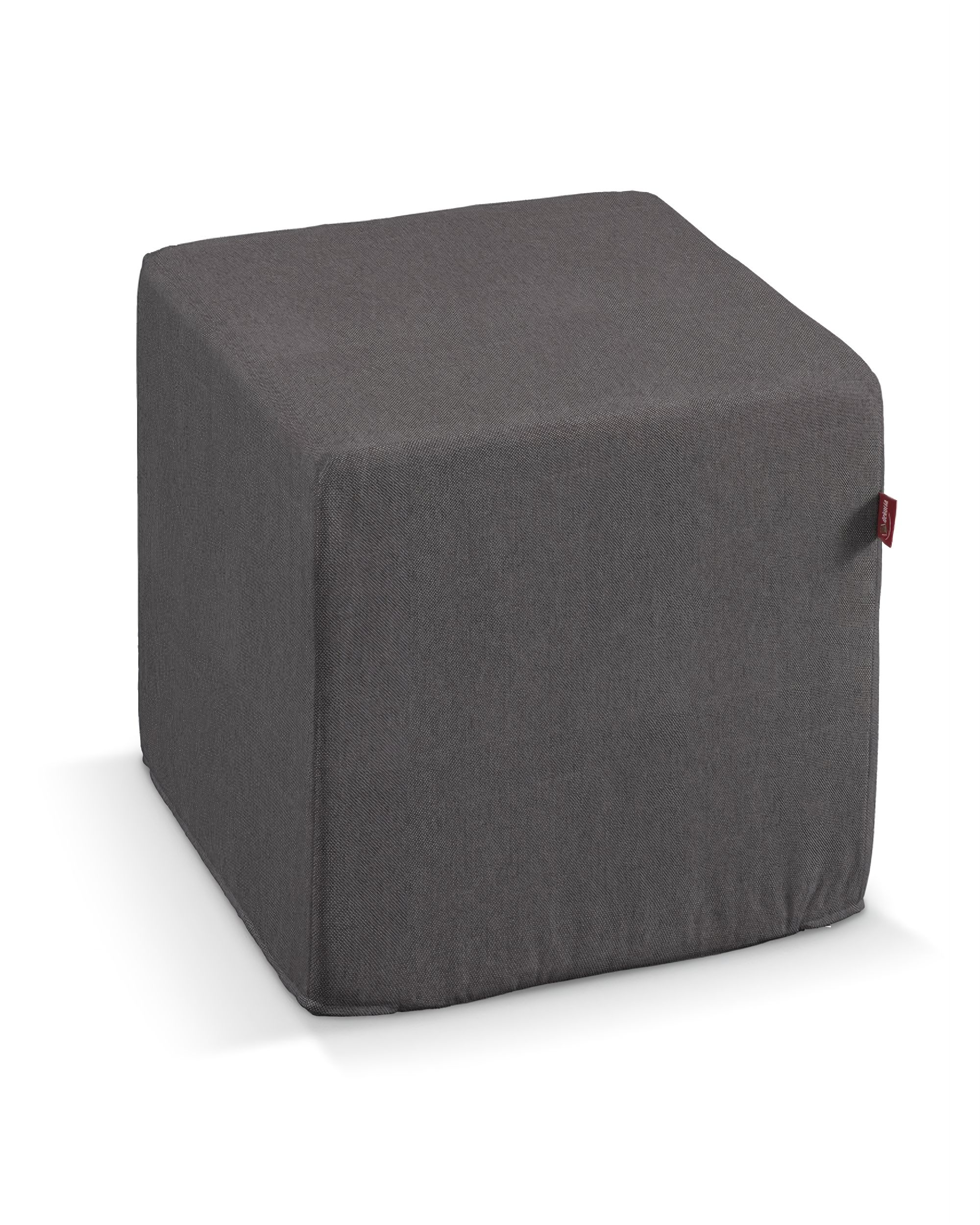 Cube cover colour grey fabric structured