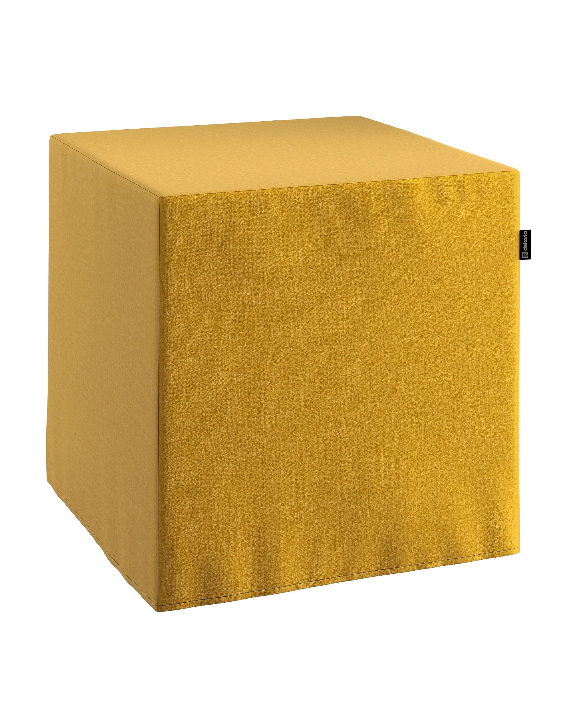 Cube cover colour yellow fabric velvet