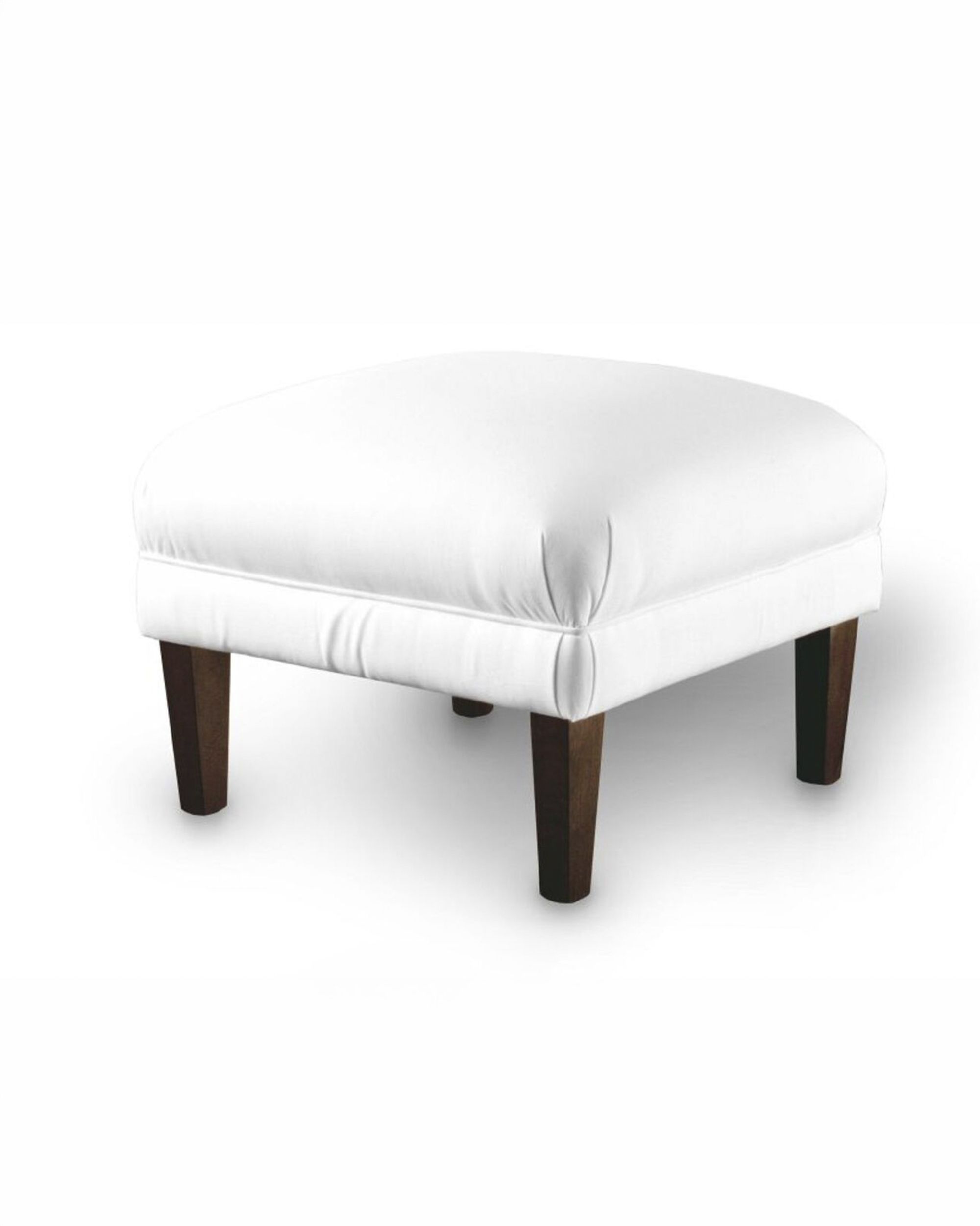 Armchair footstool colour red fabric patterned (hover)