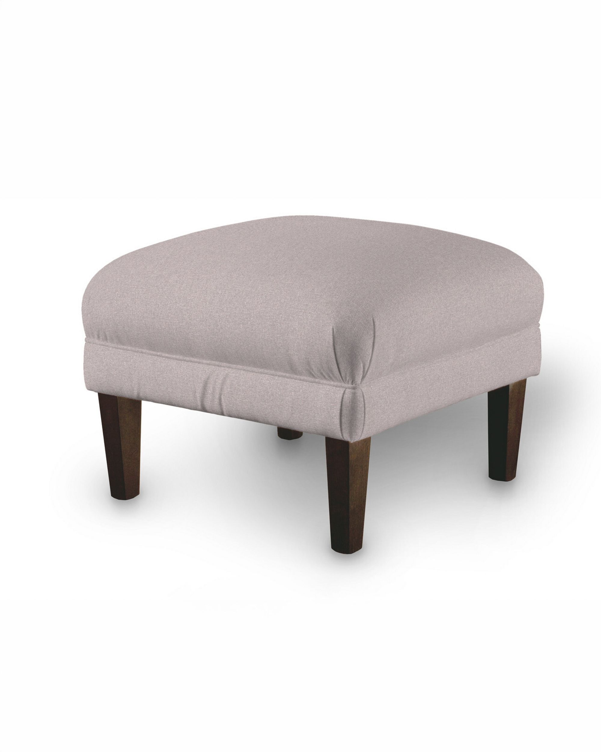 Armchair footstool colour pink fabric structured