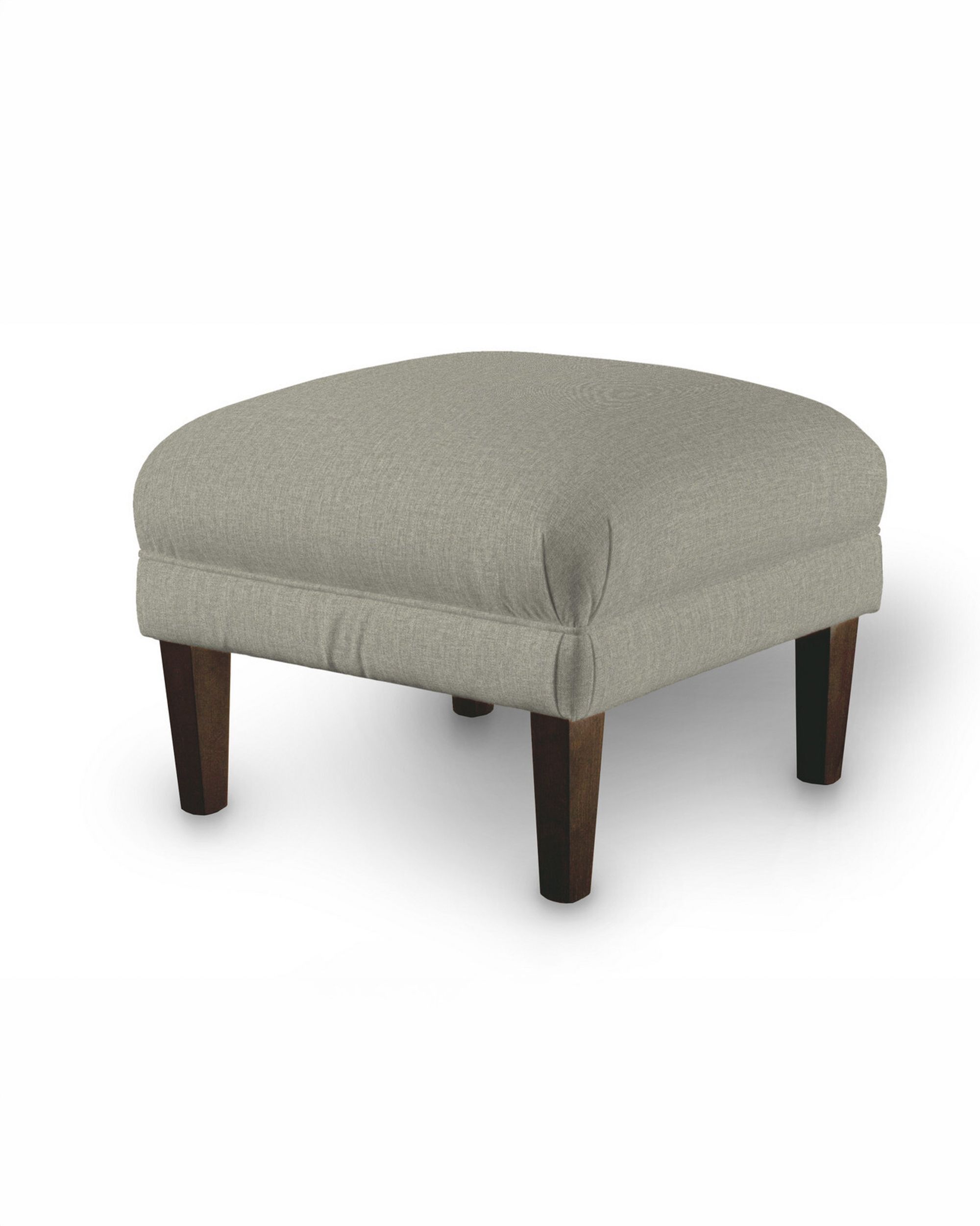 Armchair footstool colour beige fabric structured