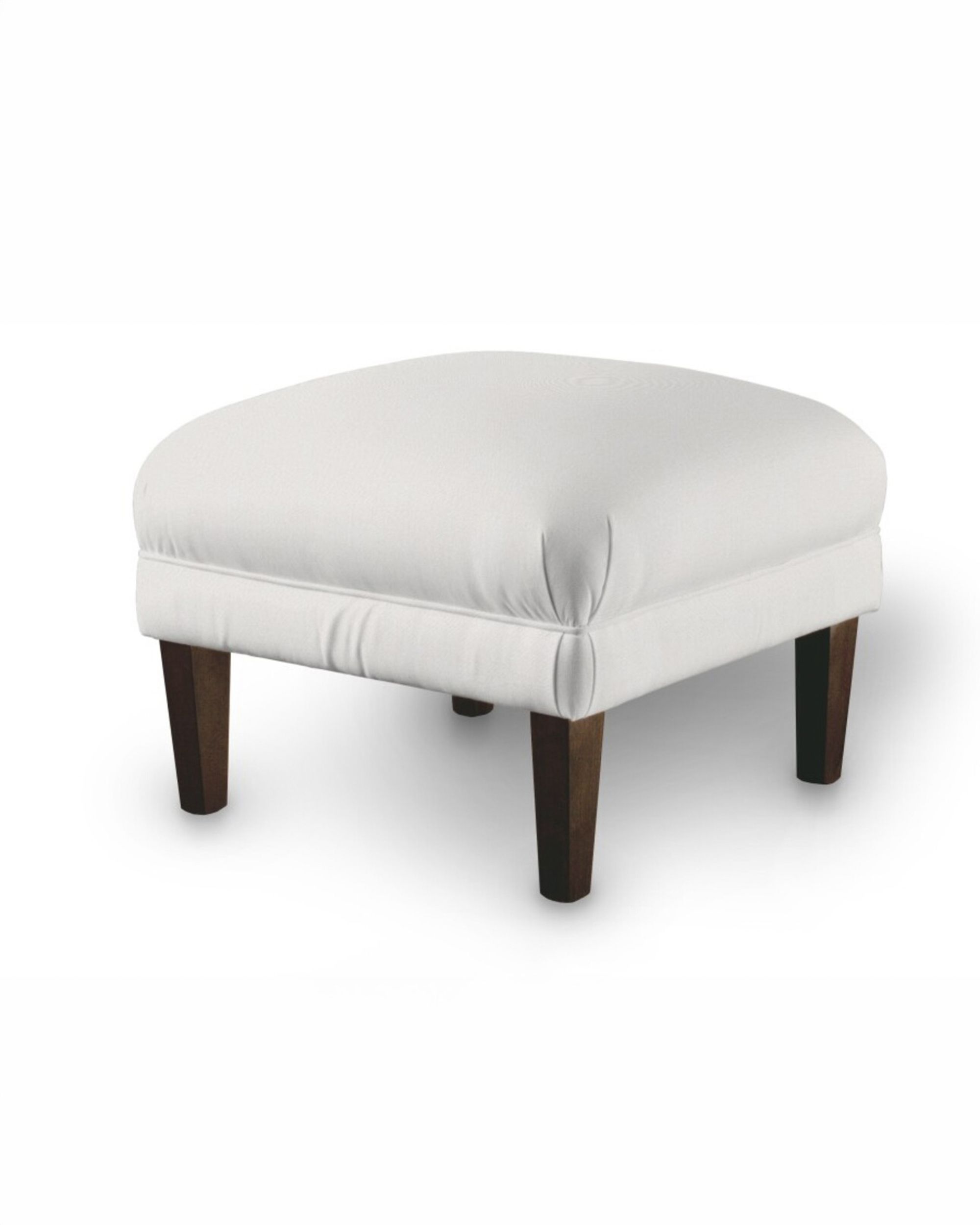 Armchair footstool colour beige fabric structured