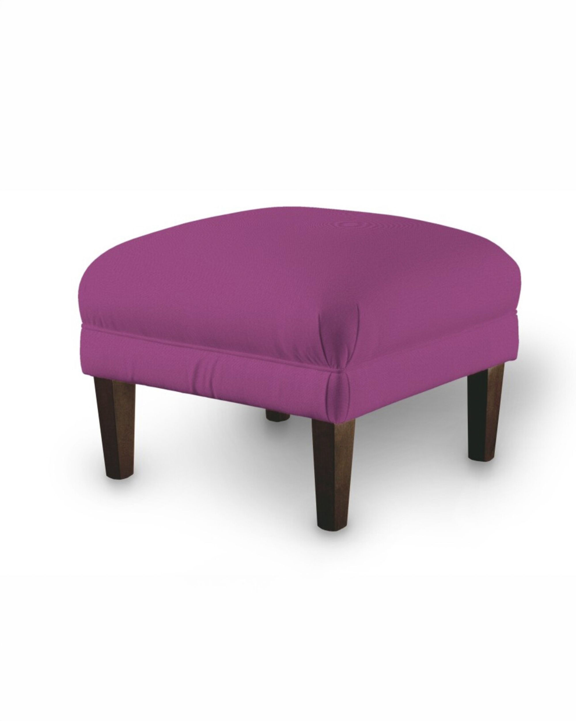 Armchair footstool colour pink fabric structured