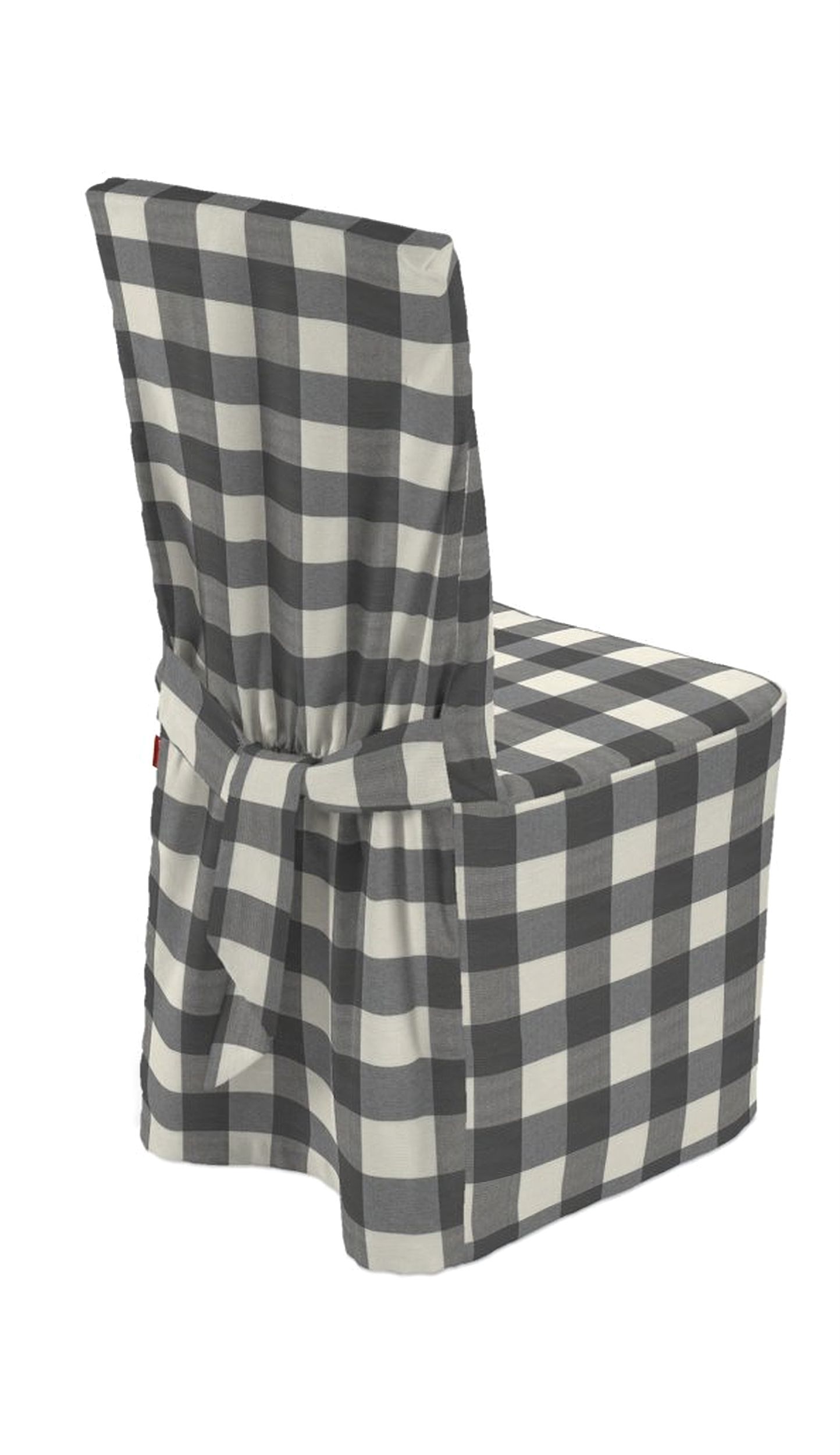 Chair cover colour grey fabric patterned