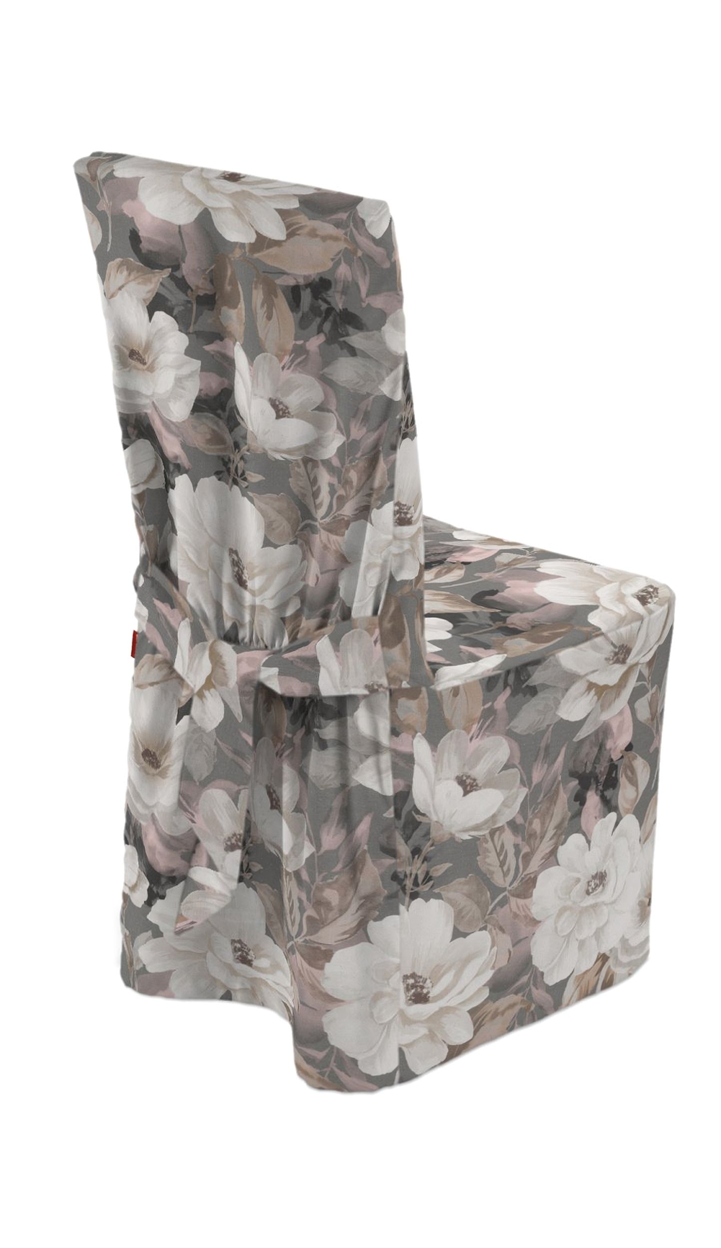 Chair cover colour grey fabric patterned