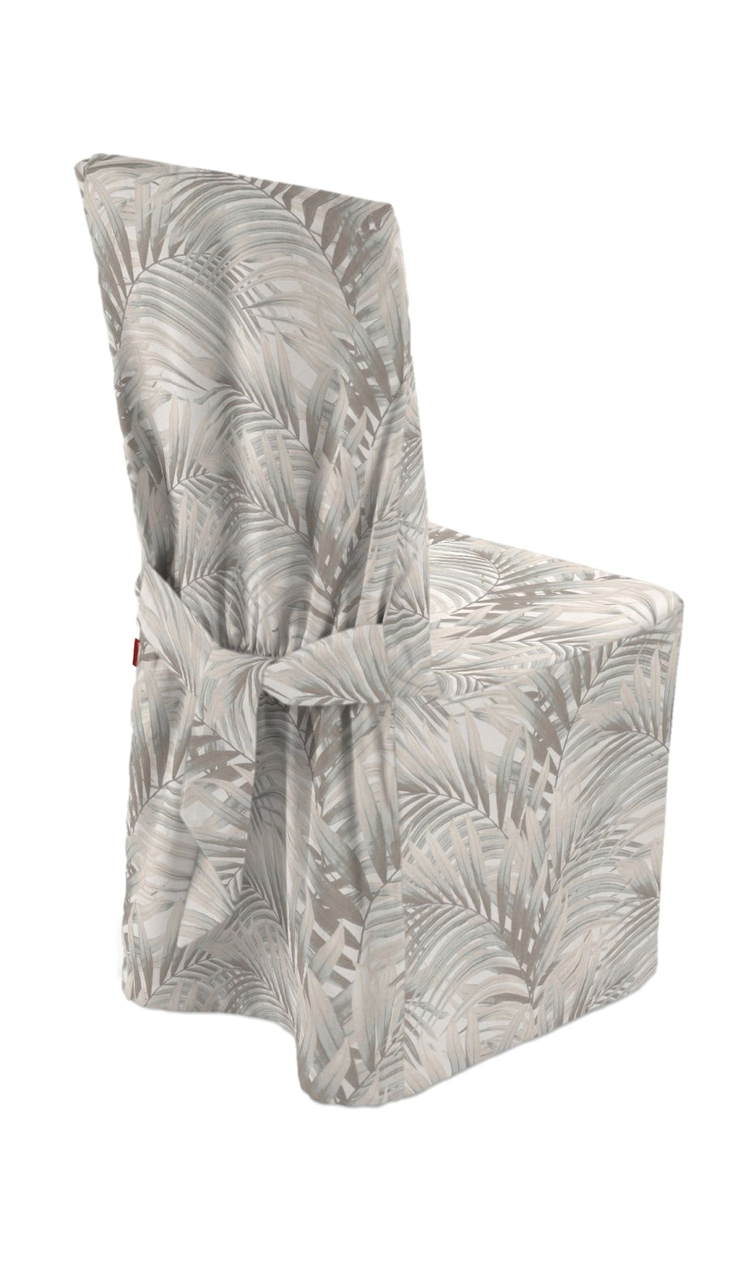 Chair cover colour beige fabric patterned