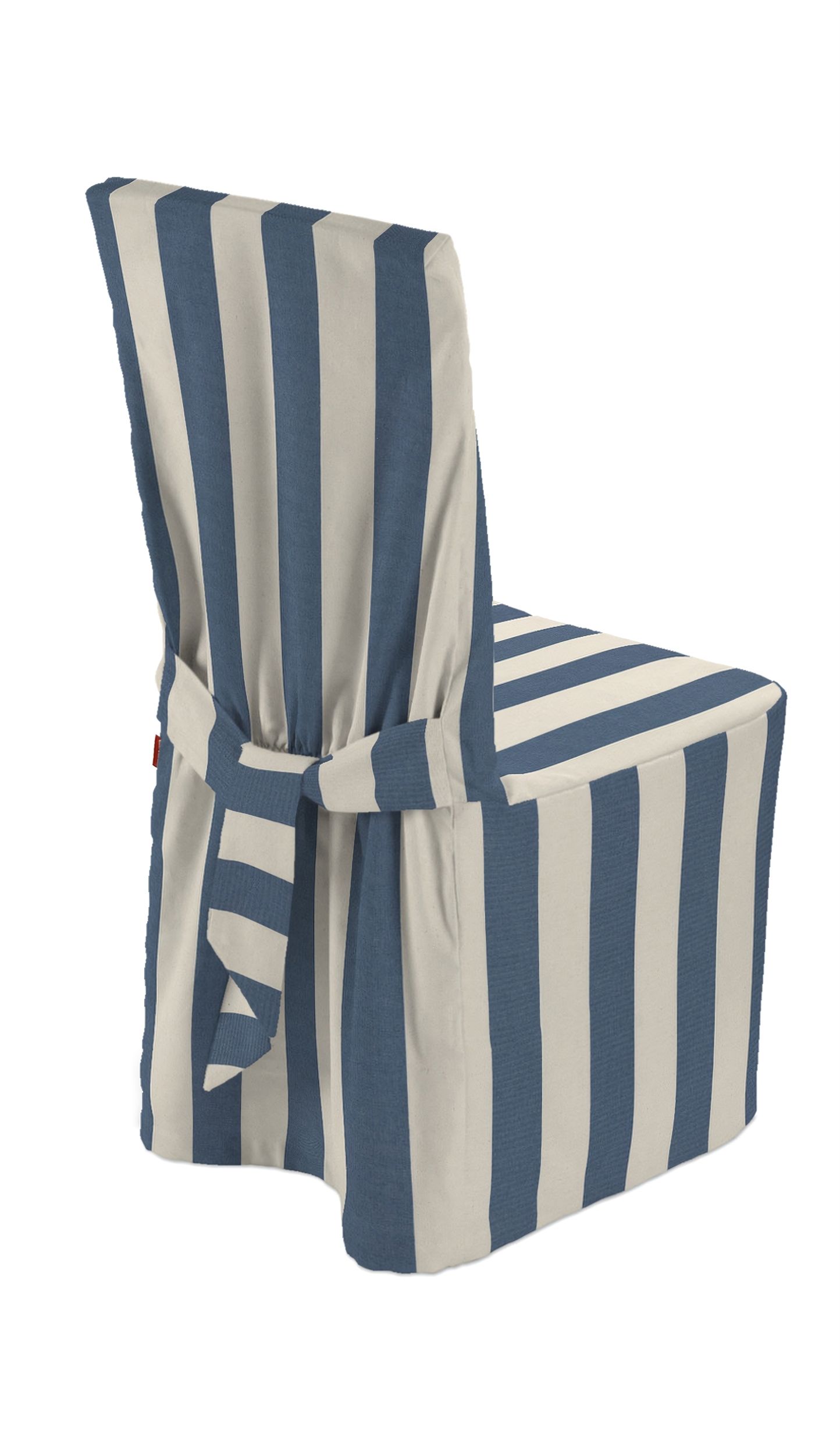 Chair cover colour blue fabric patterned