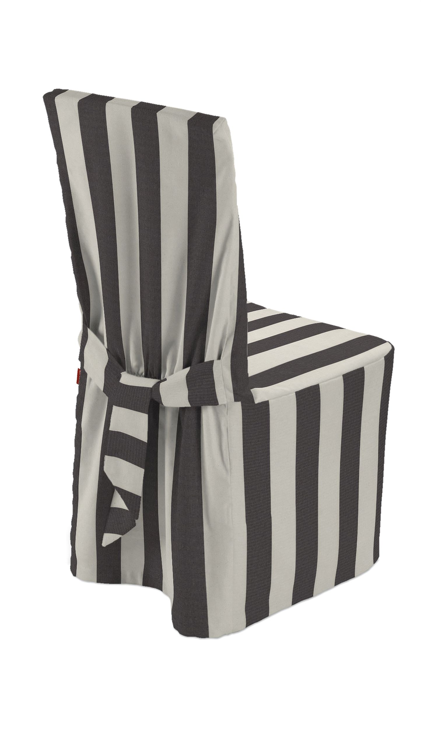 Chair cover colour black fabric patterned