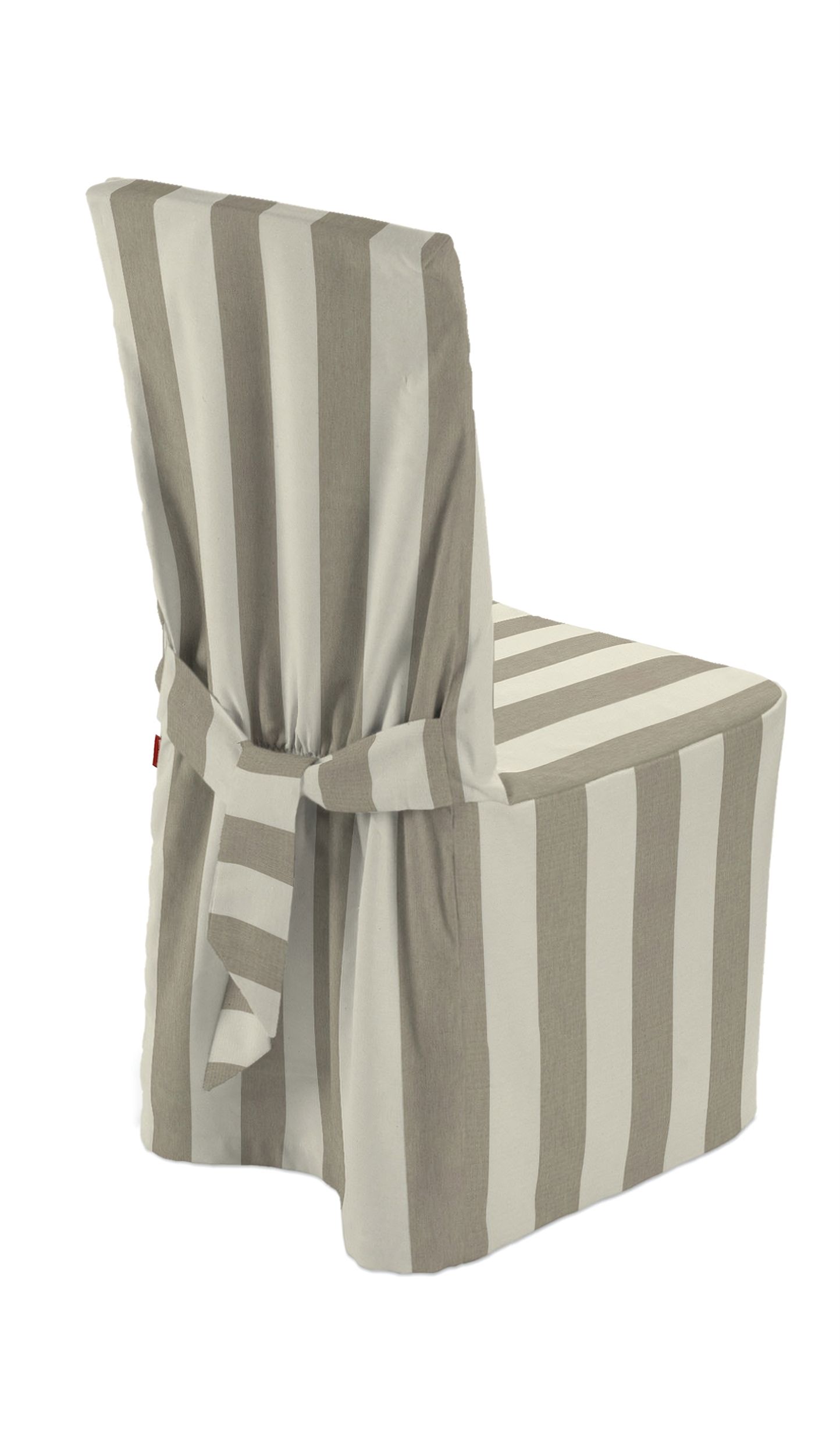 Chair cover colour beige fabric patterned