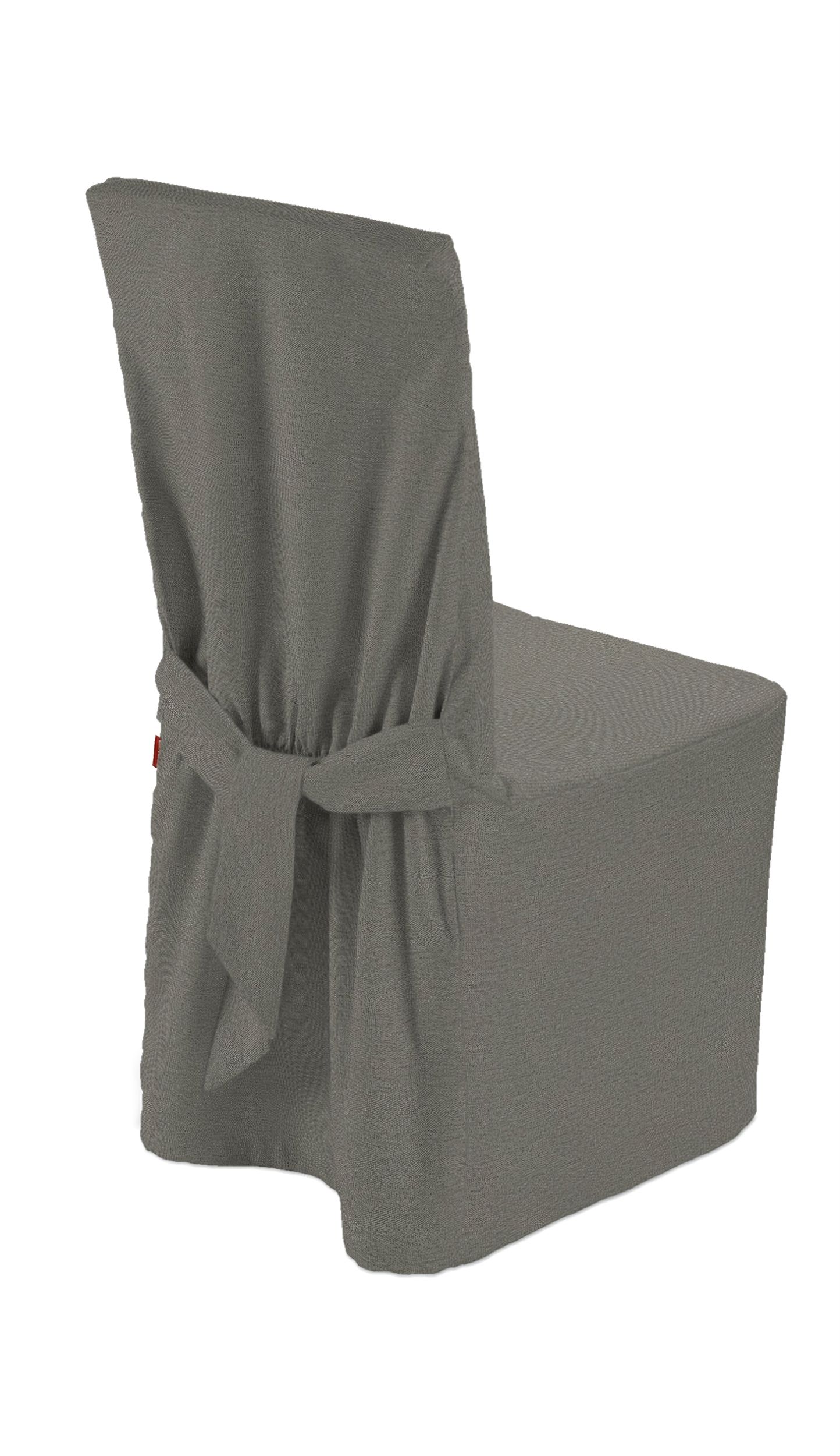 Chair cover colour grey fabric structured