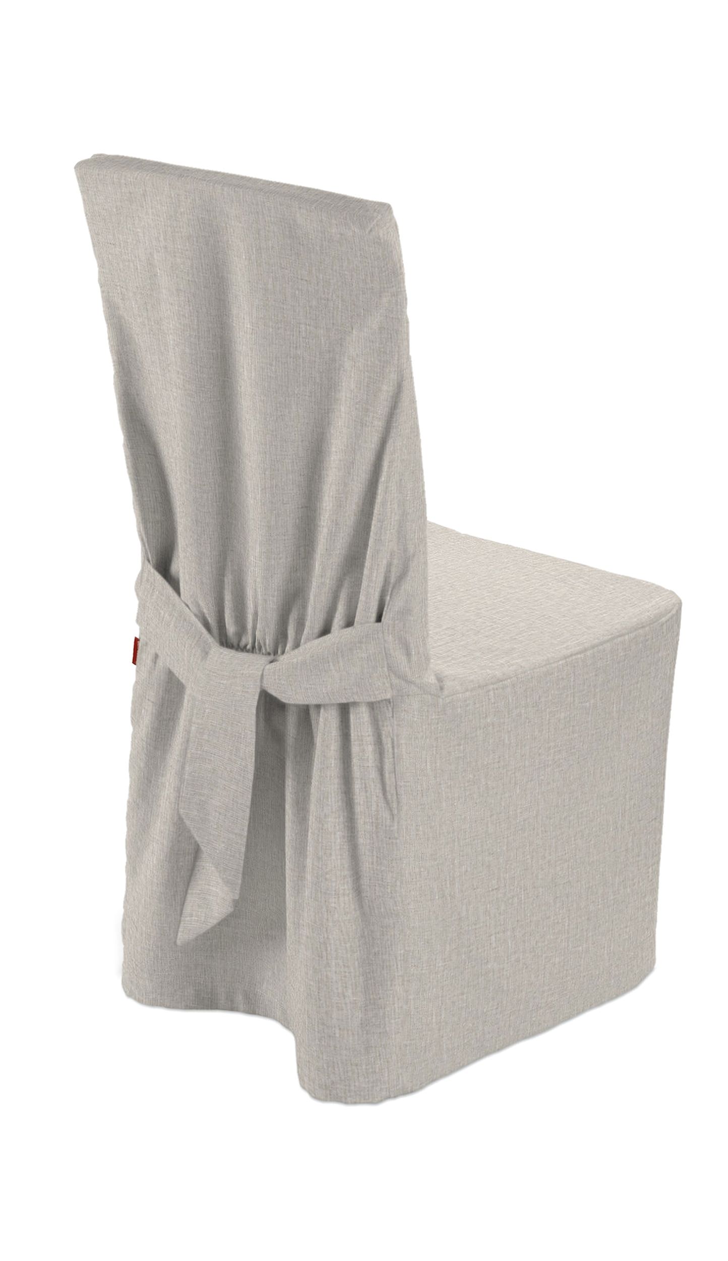 Chair cover colour beige fabric semi-sheer, structured