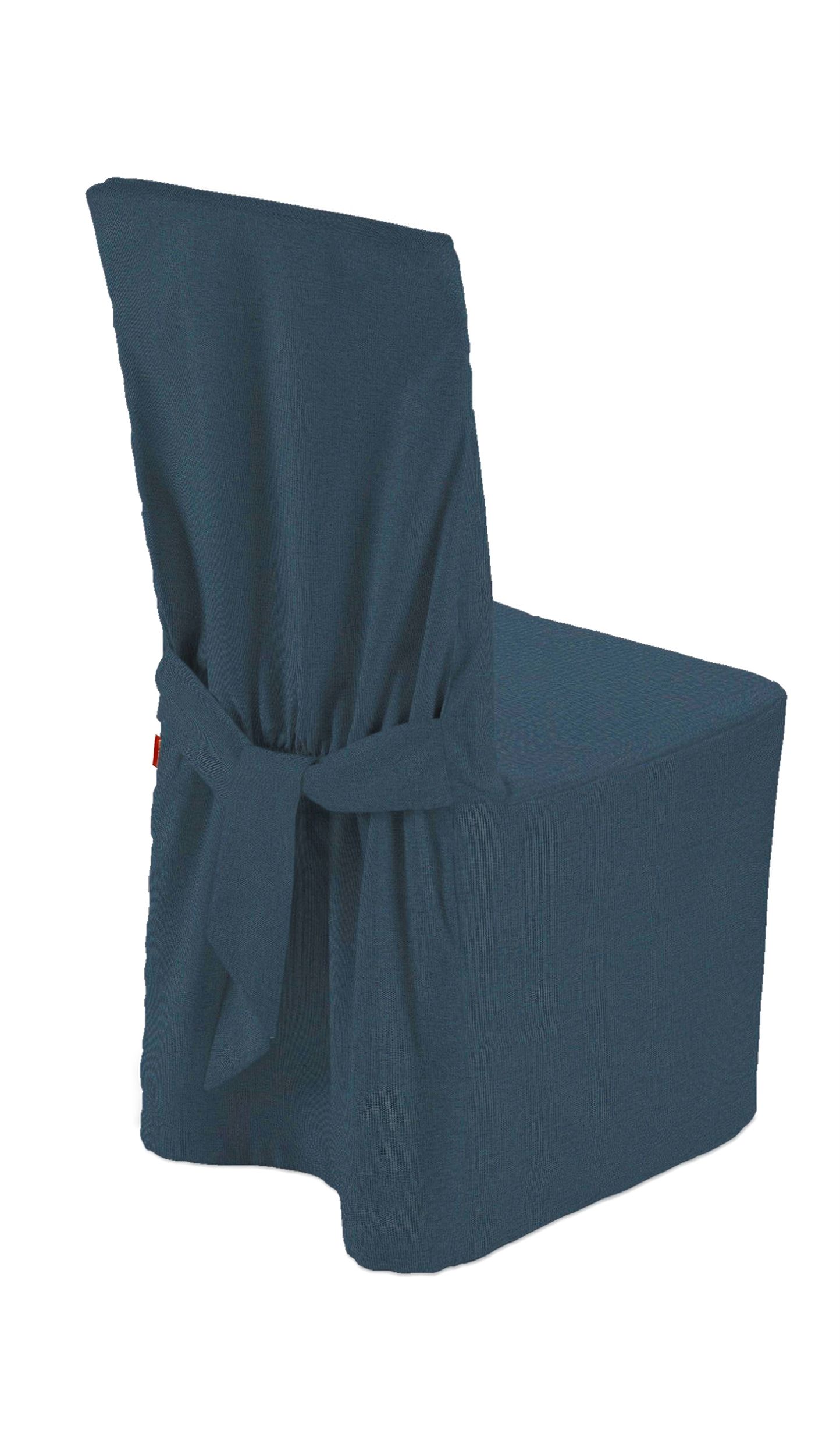 Chair cover colour blue fabric structured