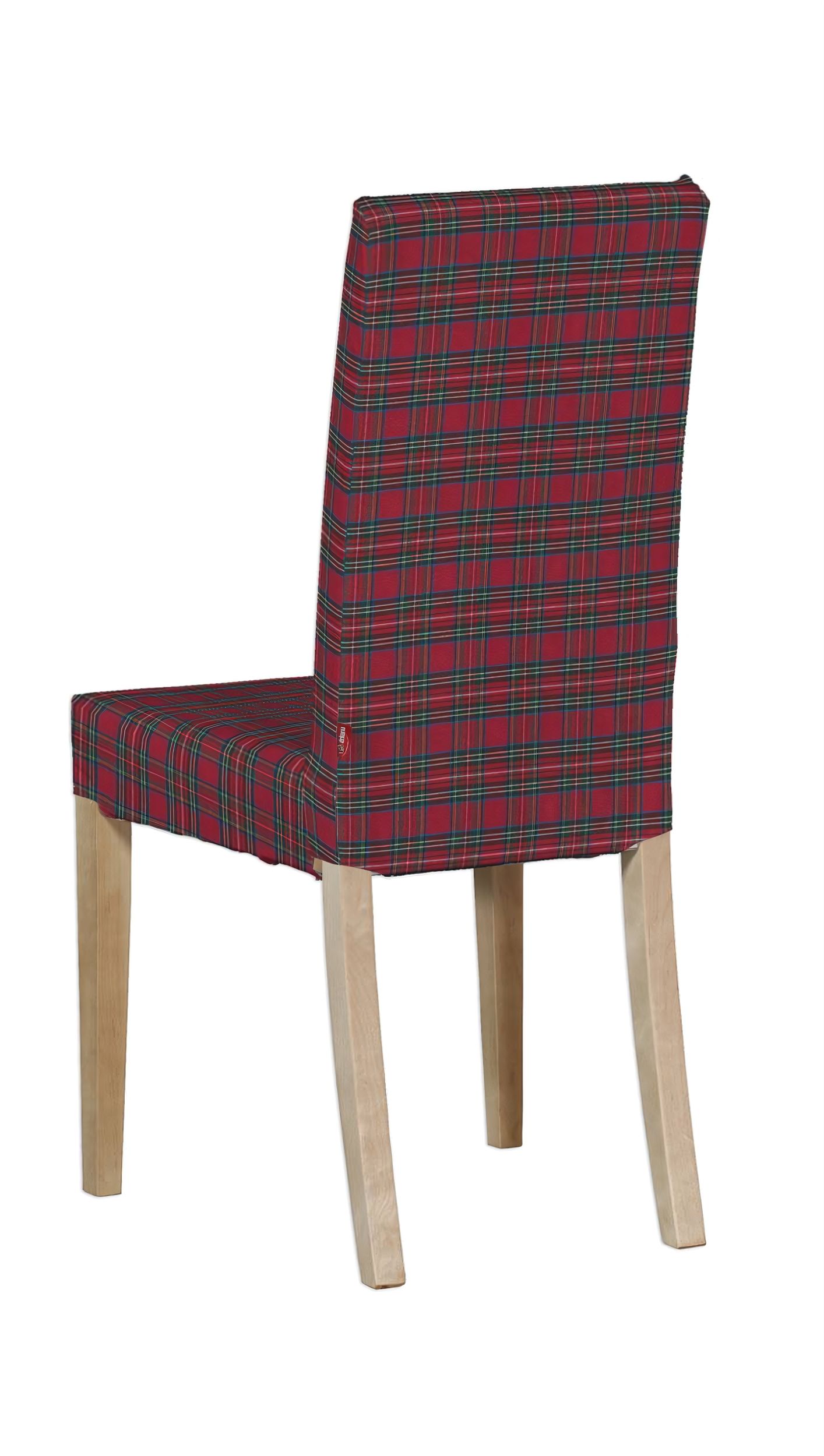 Harry chair cover colour red fabric patterned