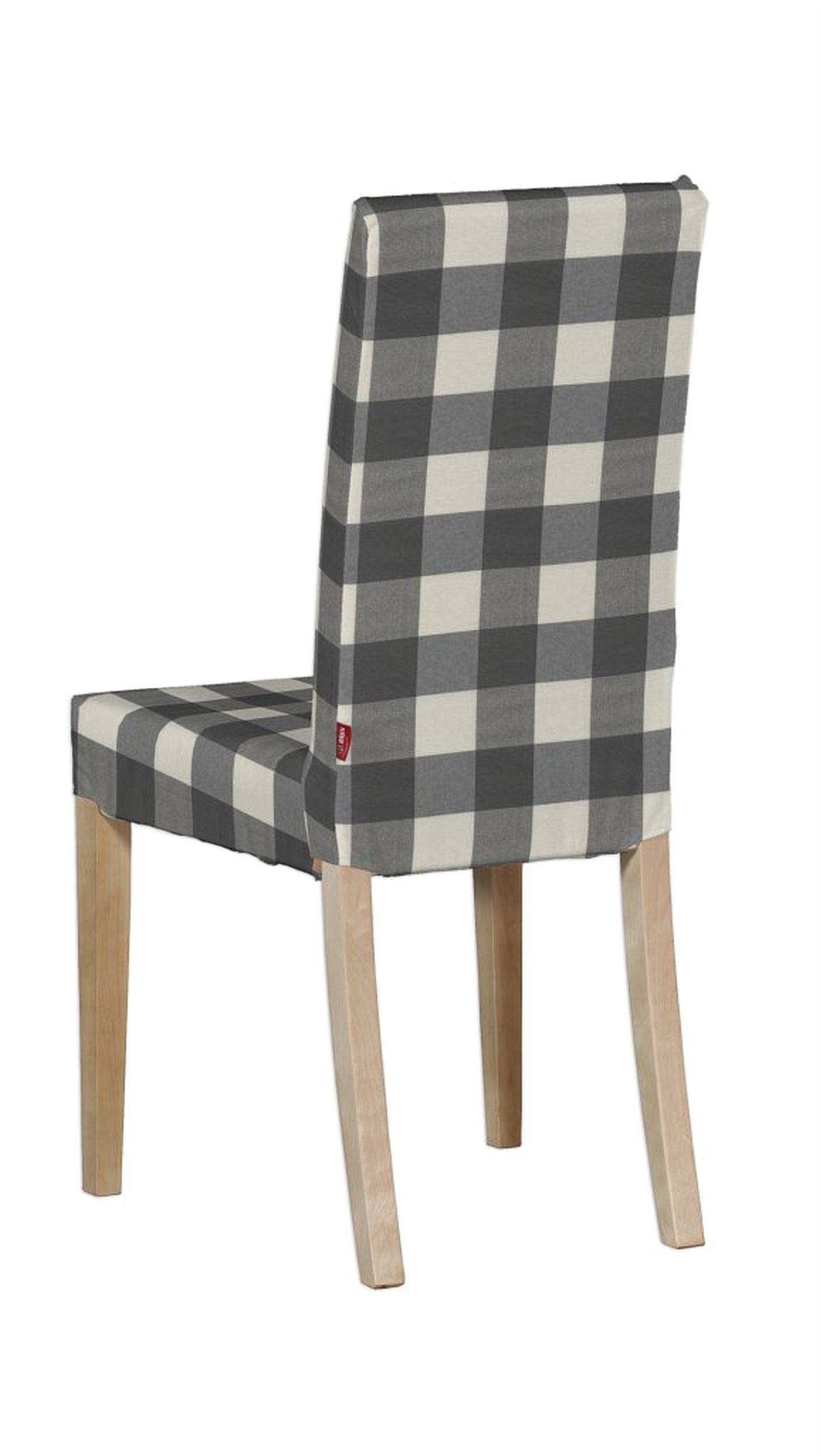 Harry chair cover colour grey fabric patterned