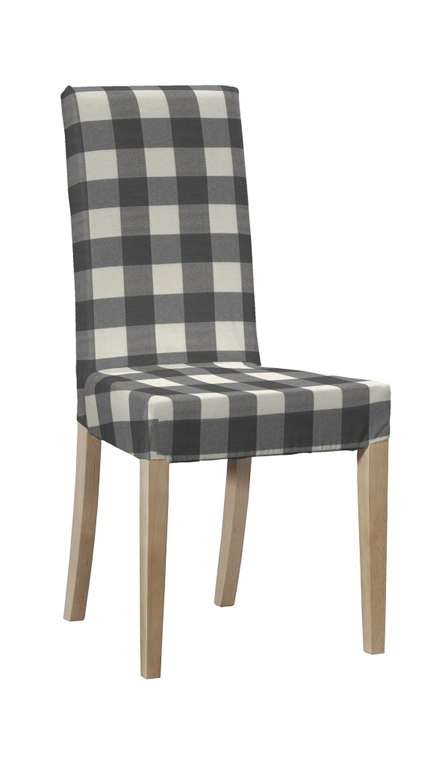 Harry chair cover colour grey fabric patterned (hover)