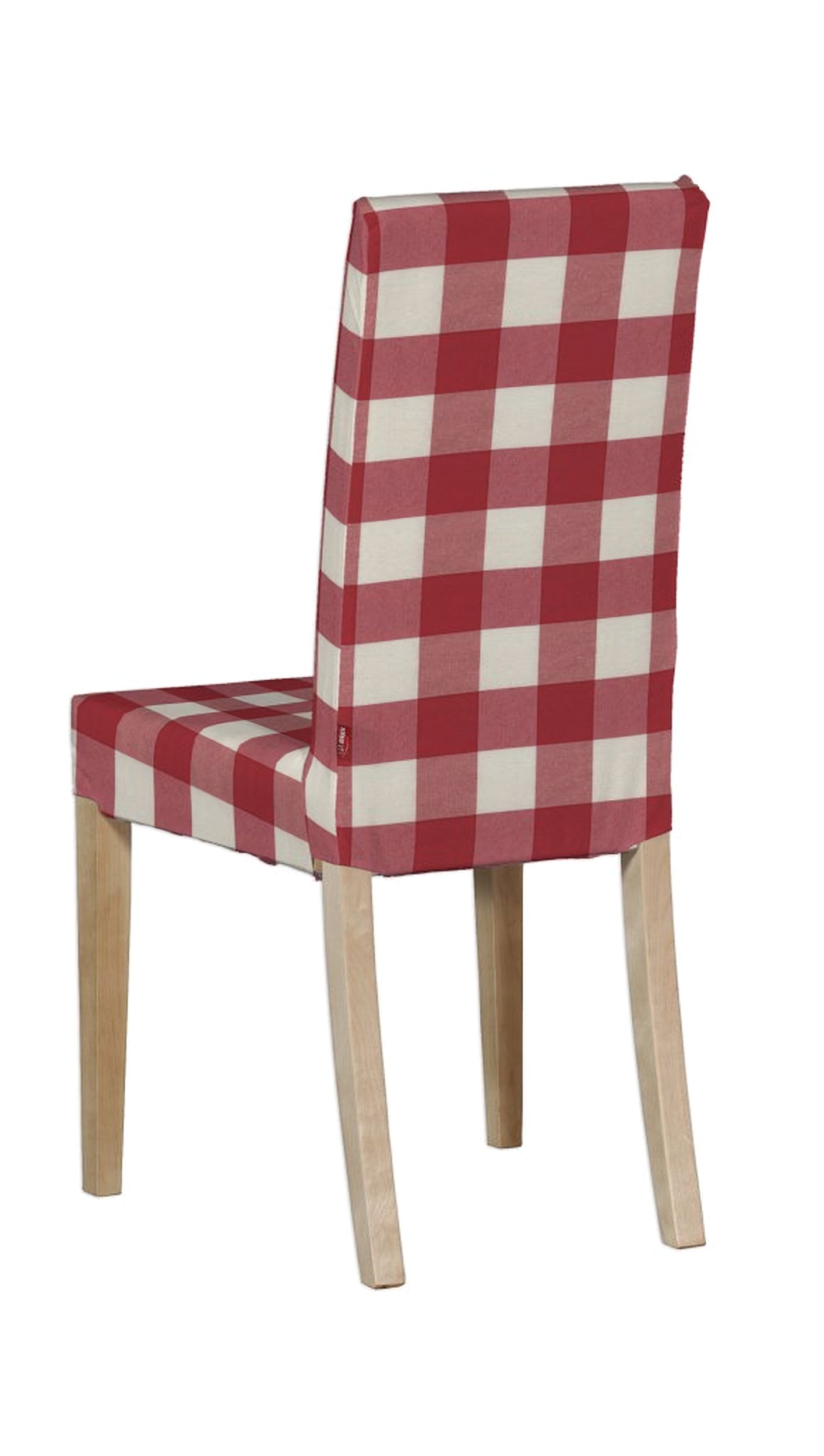 Harry chair cover colour red fabric patterned