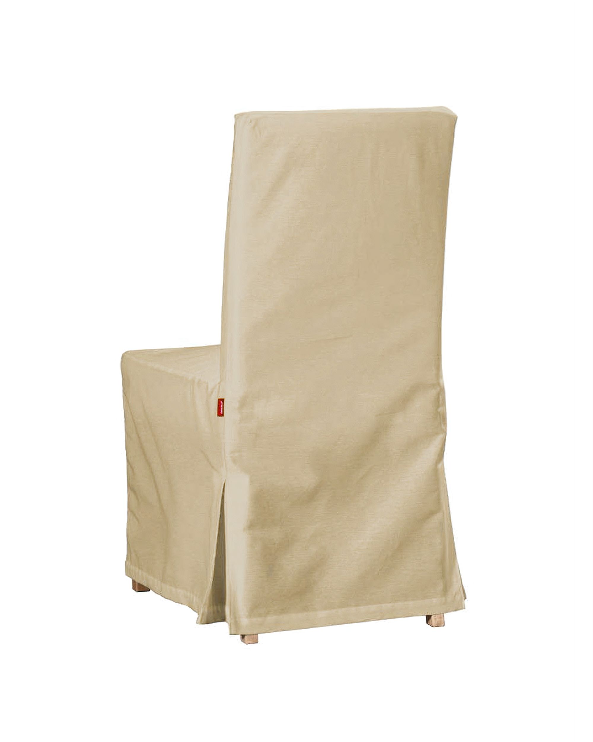 Floor length Henriksdal chair cover colour beige