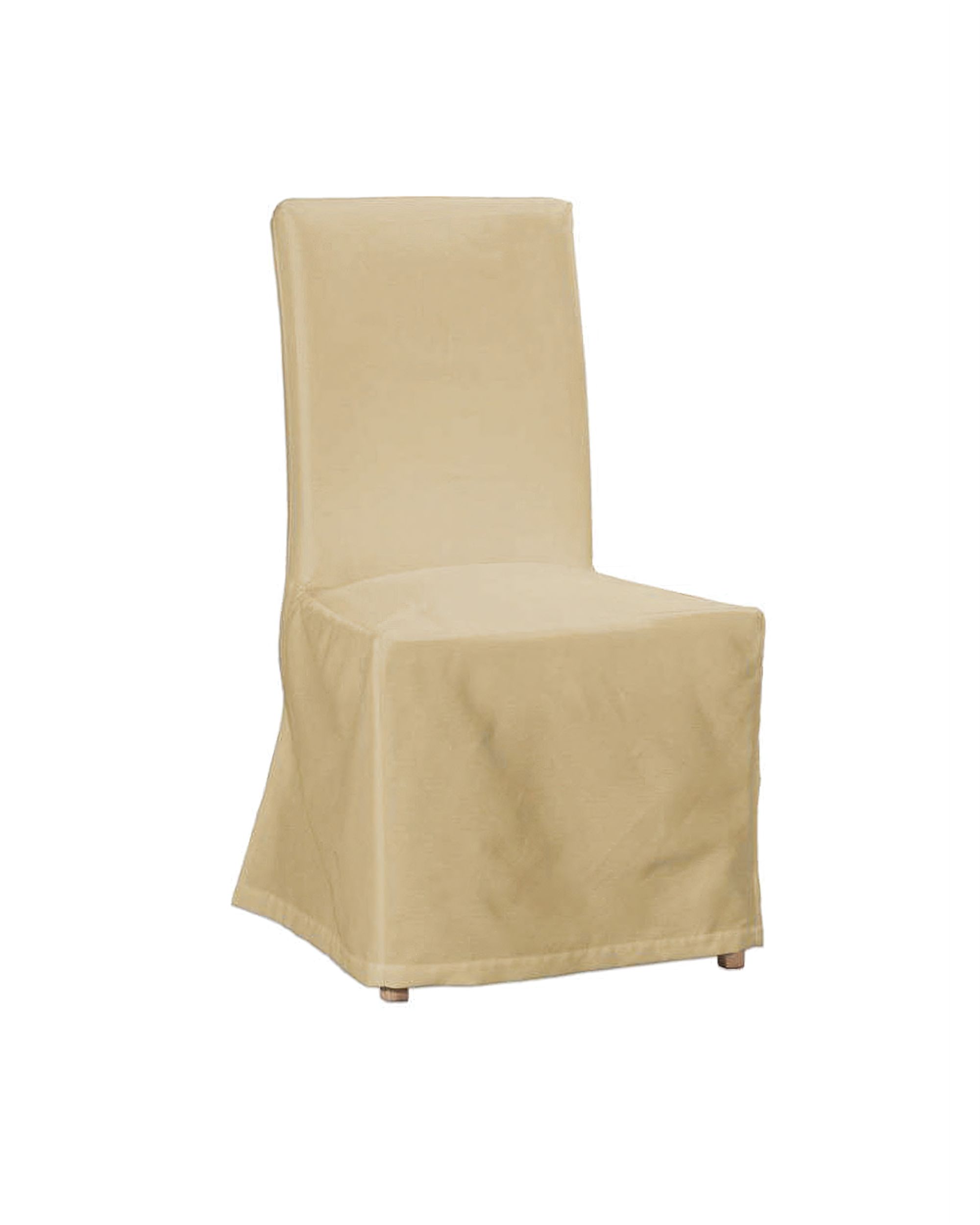 Floor length Henriksdal chair cover colour beige (hover)