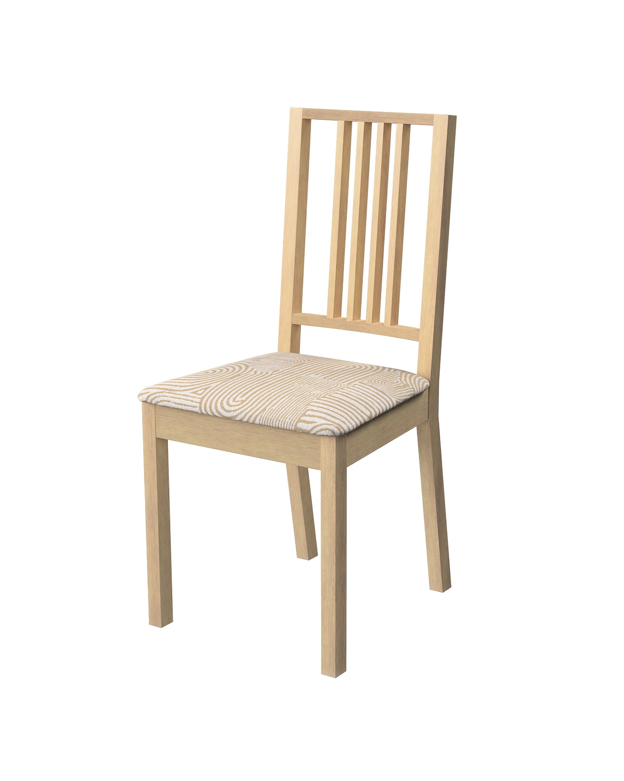 Börje chair seat pad cover colour beige fabric structured, patterned