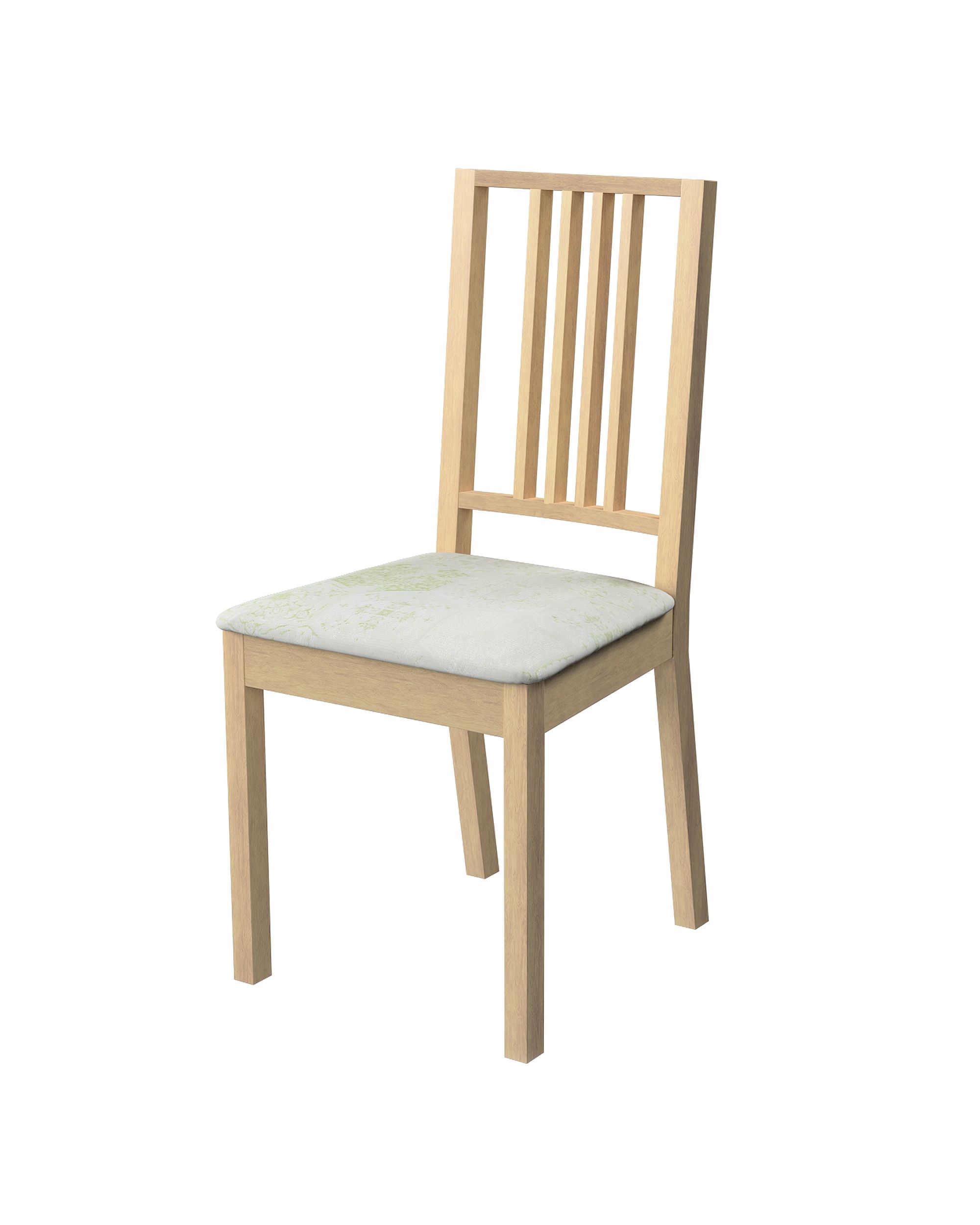 Börje chair seat pad cover colour green fabric gloss, structured, patterned