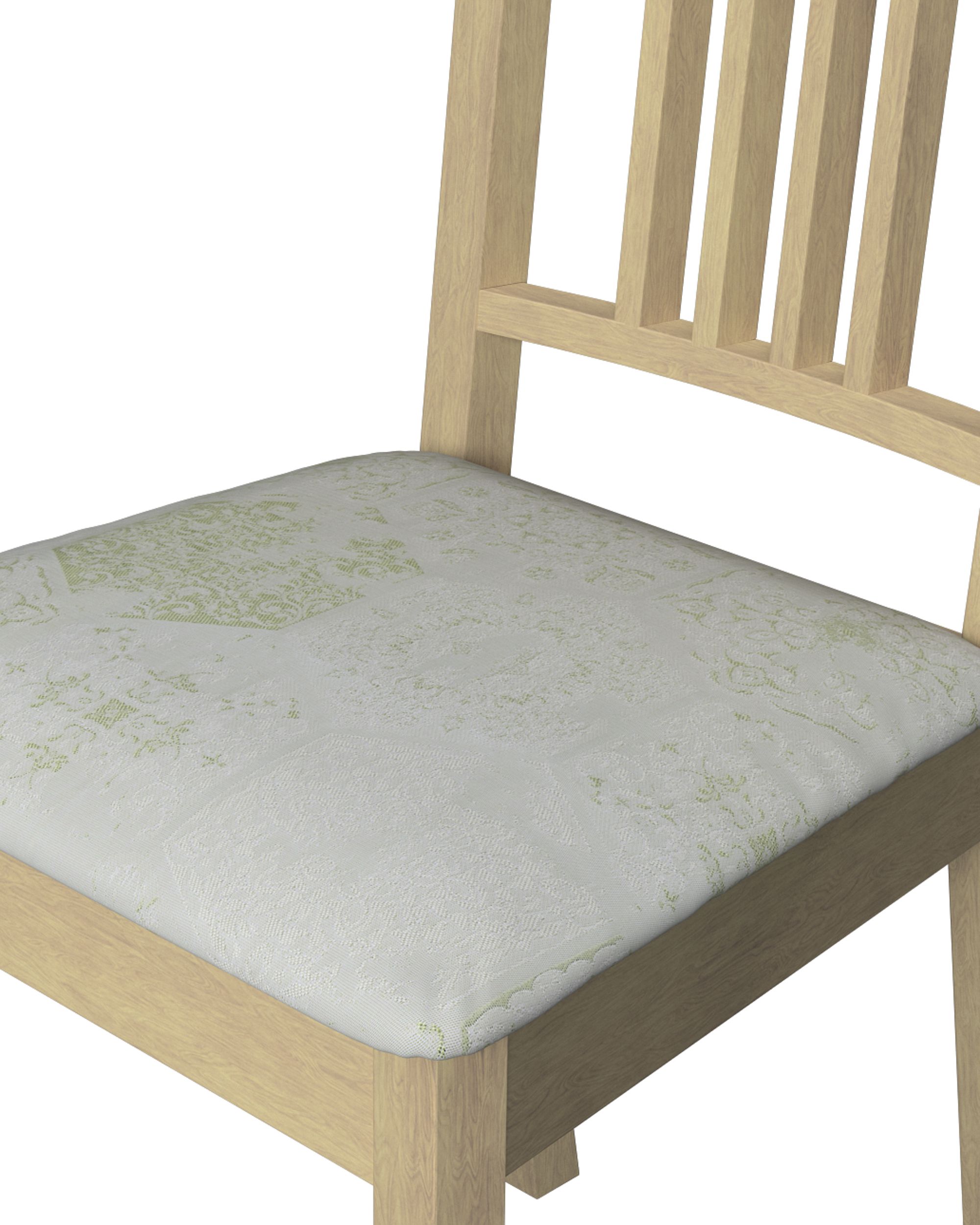 Börje chair seat pad cover colour green fabric gloss, structured, patterned (hover)