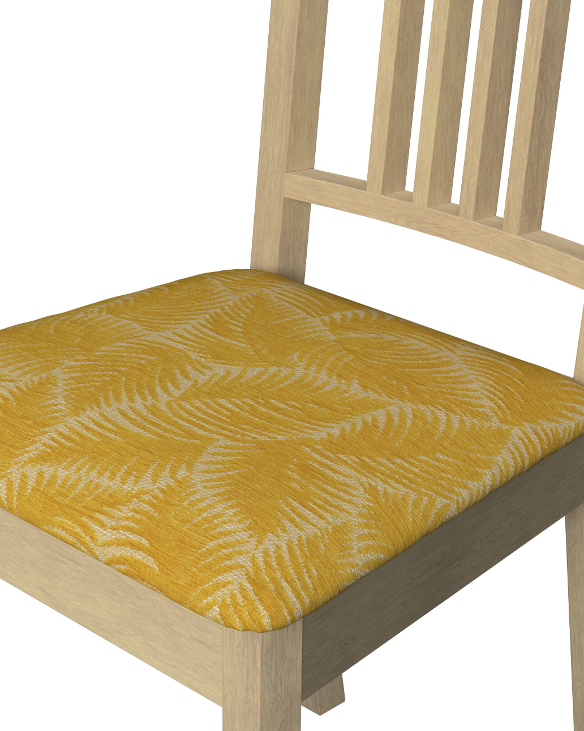 Börje chair seat pad cover colour yellow fabric structured, patterned (hover)