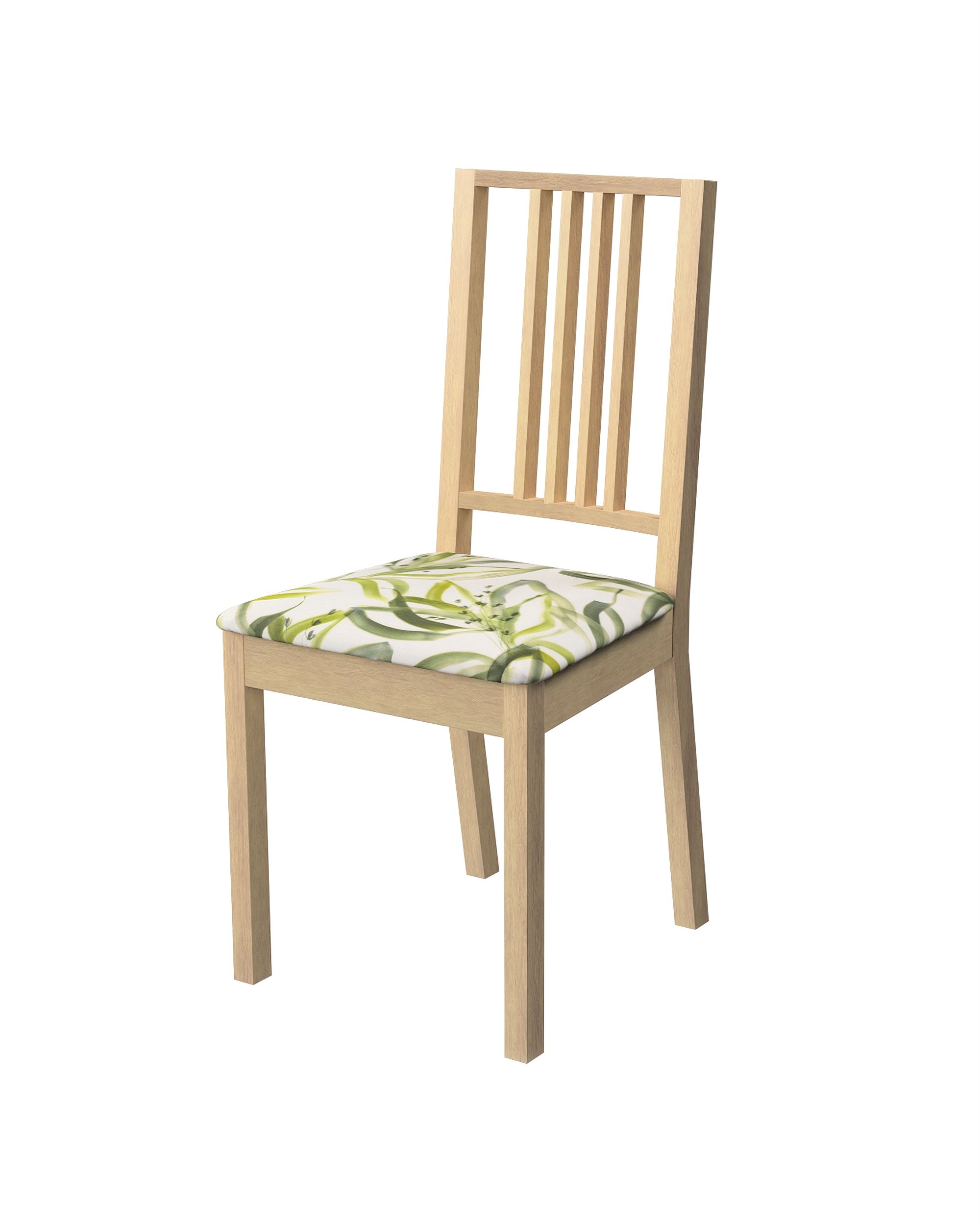 Börje chair seat pad cover colour green fabric patterned
