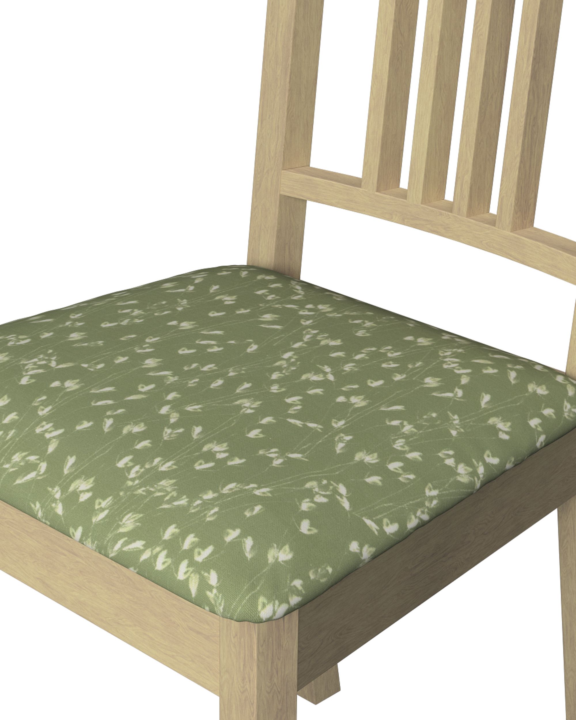 Börje chair seat pad cover colour green fabric patterned (hover)