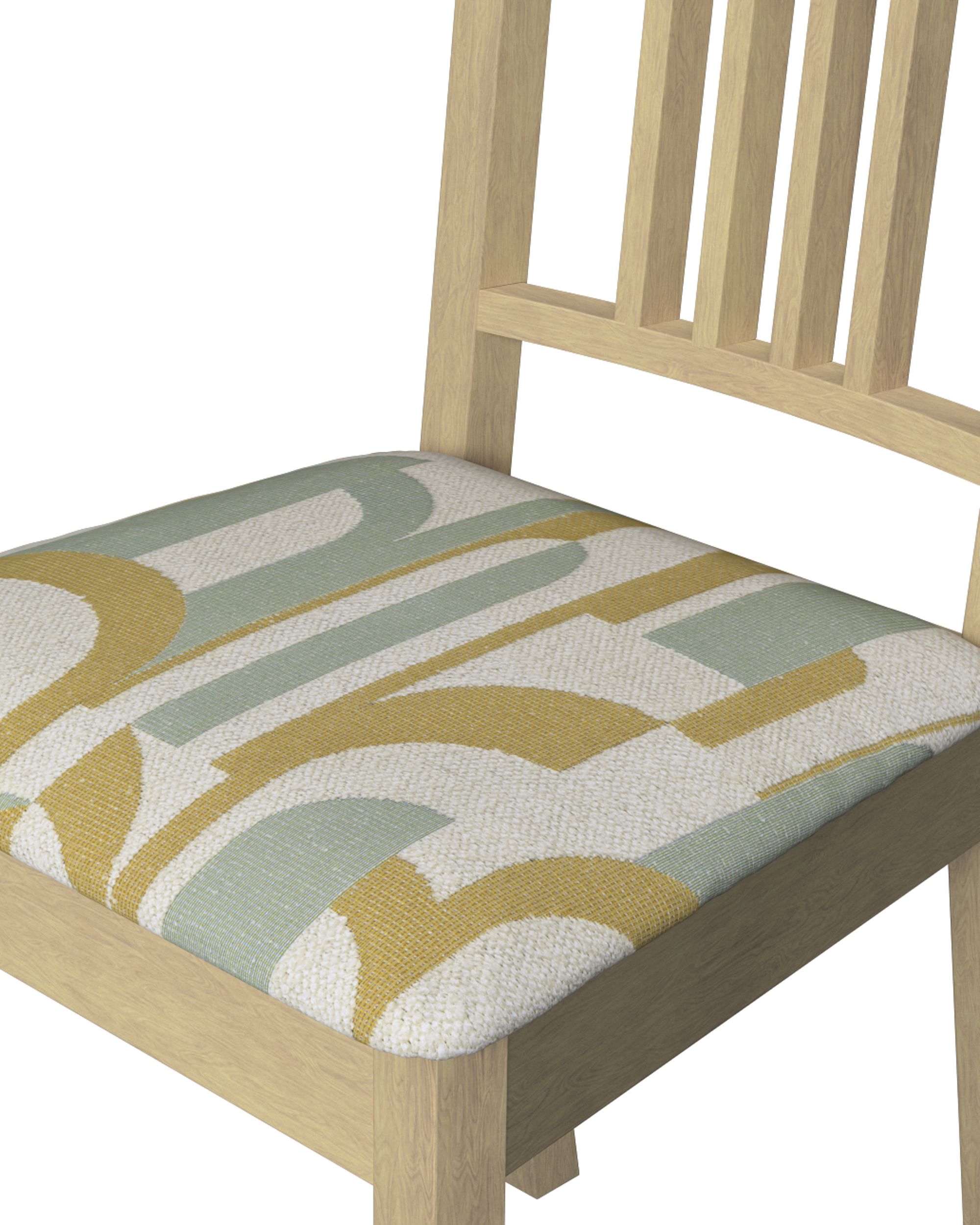 Börje chair seat pad cover colour green fabric structured, patterned (hover)