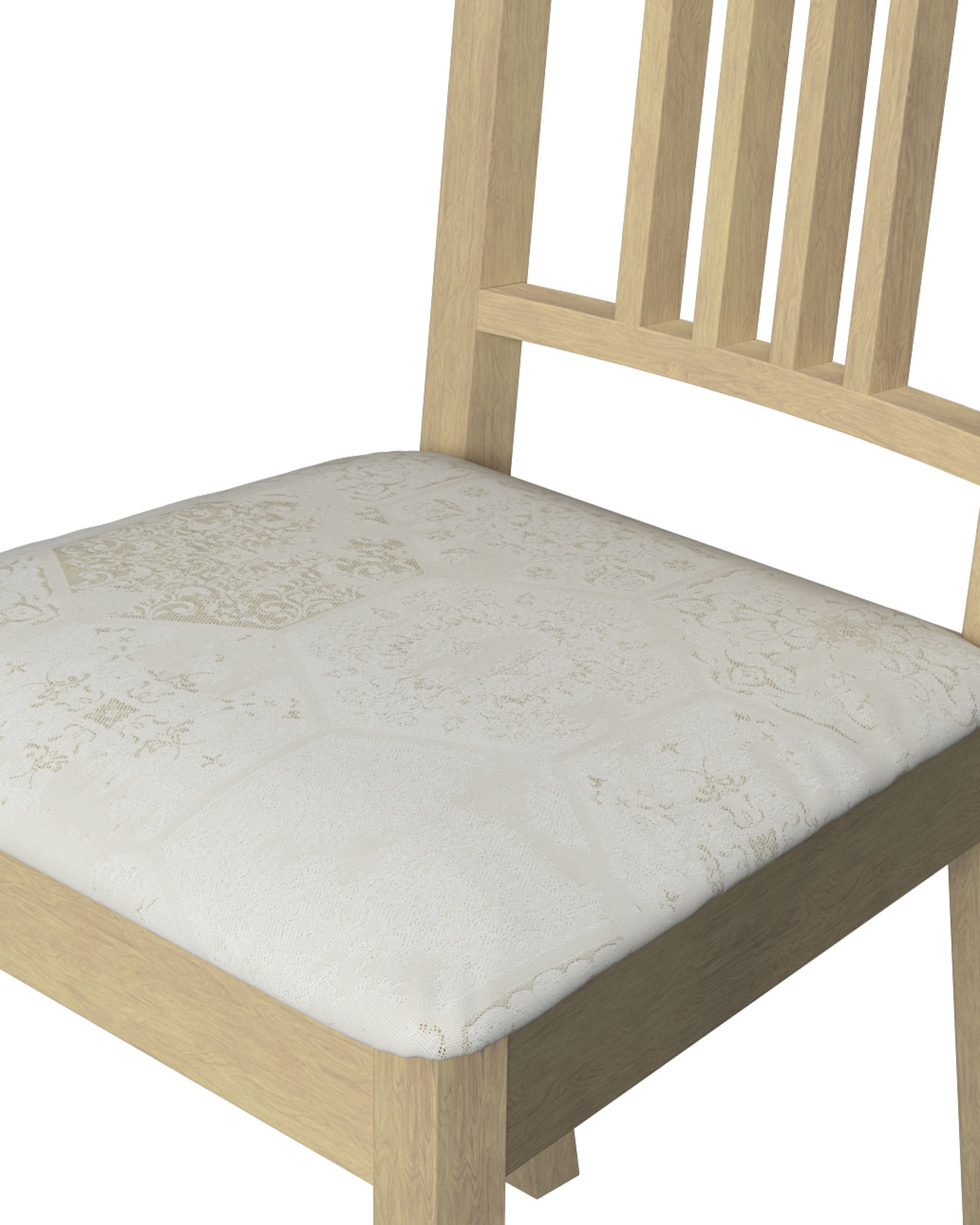 Börje chair seat pad cover colour cream fabric gloss, structured, patterned (hover)