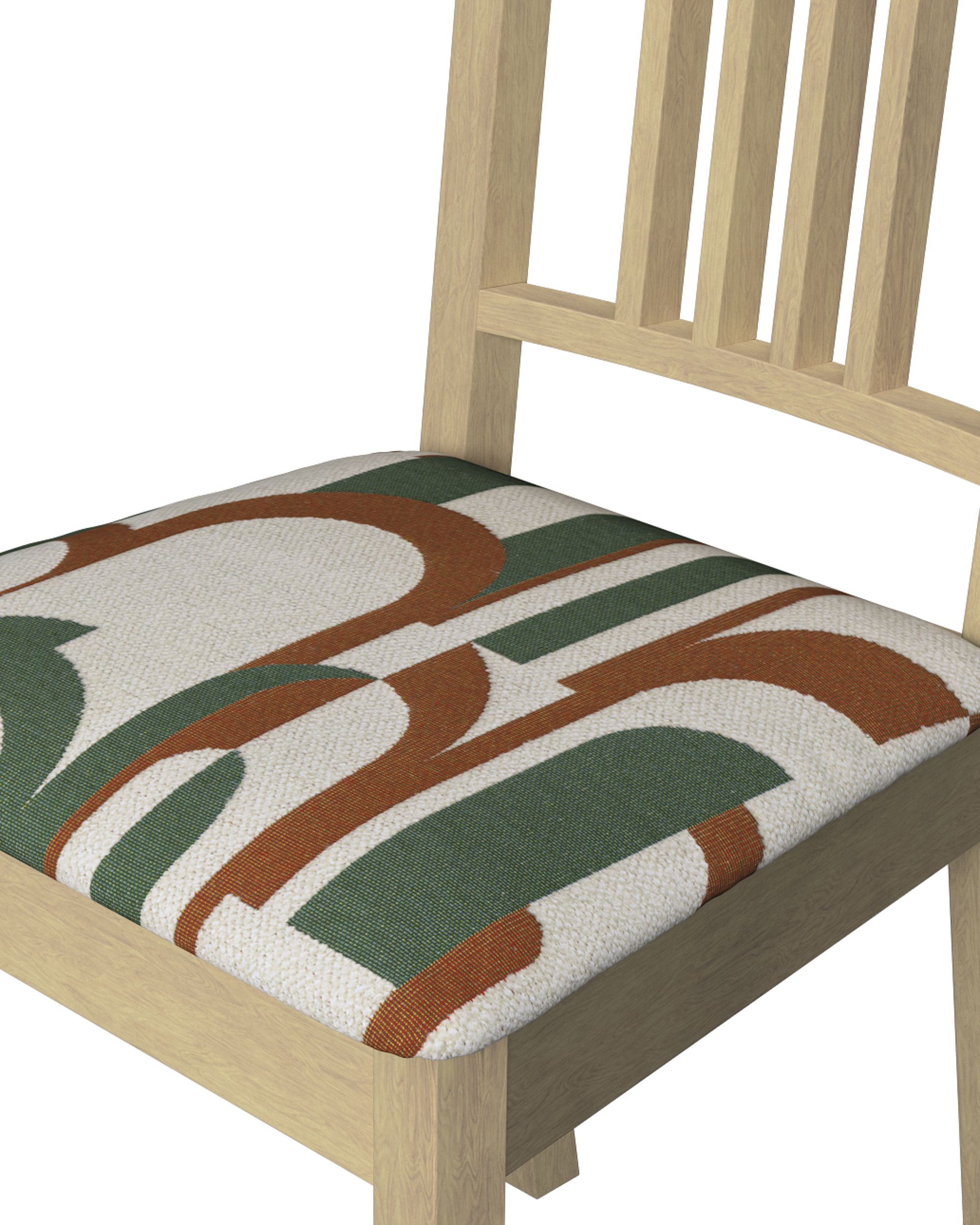 Börje chair seat pad cover colour green fabric structured, patterned (hover)
