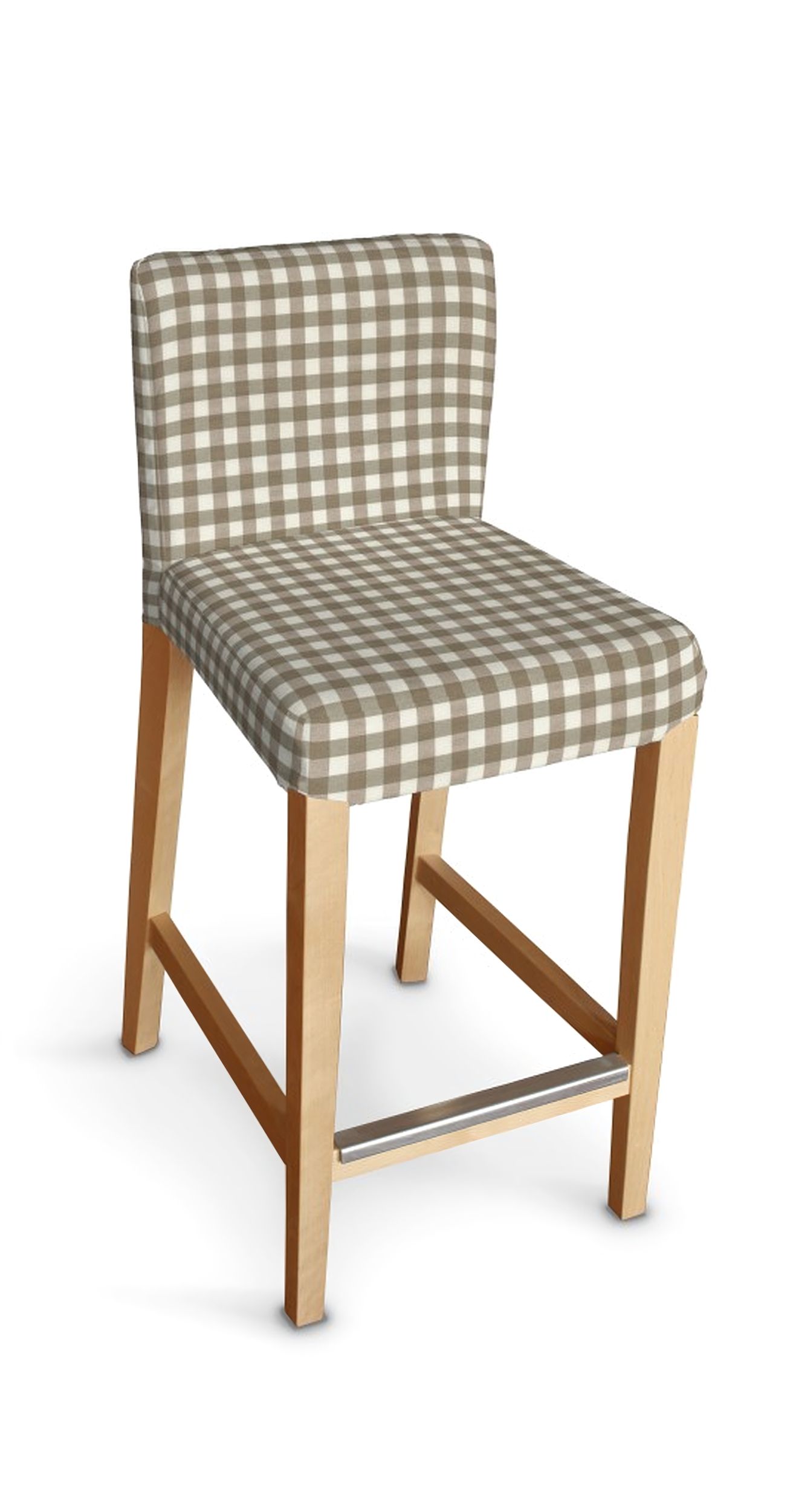Henriksdal bar stool cover colour beige fabric patterned