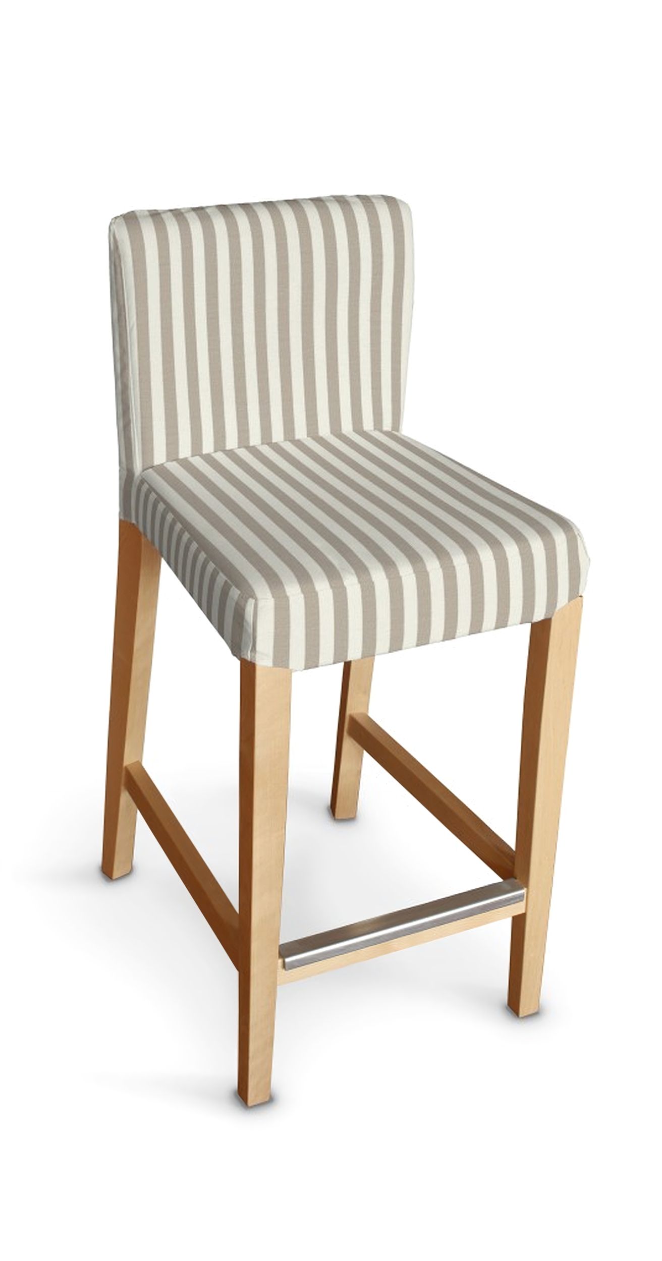 Henriksdal bar stool cover colour beige fabric patterned