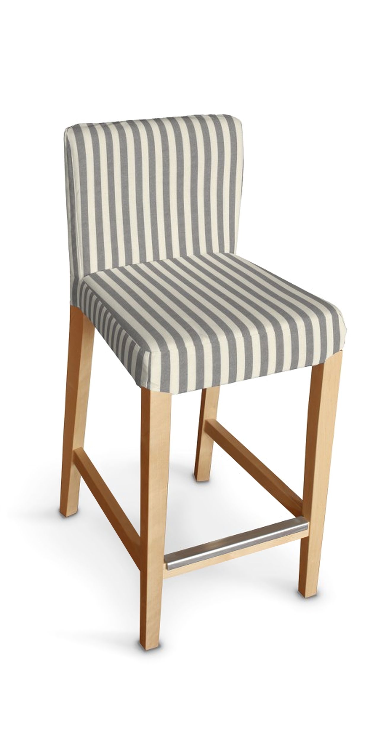 Henriksdal bar stool cover colour grey fabric patterned