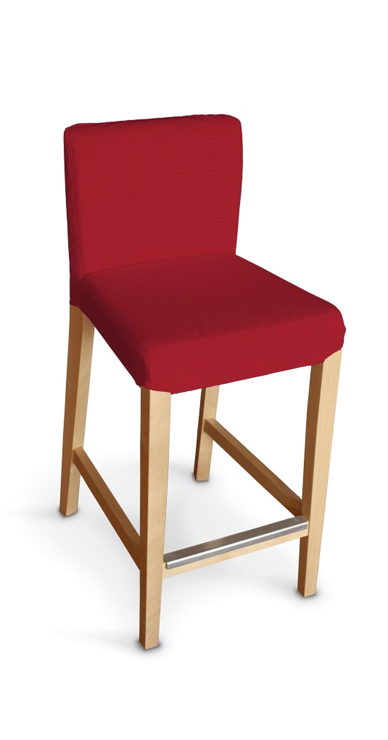 Henriksdal bar stool cover colour red fabric structured