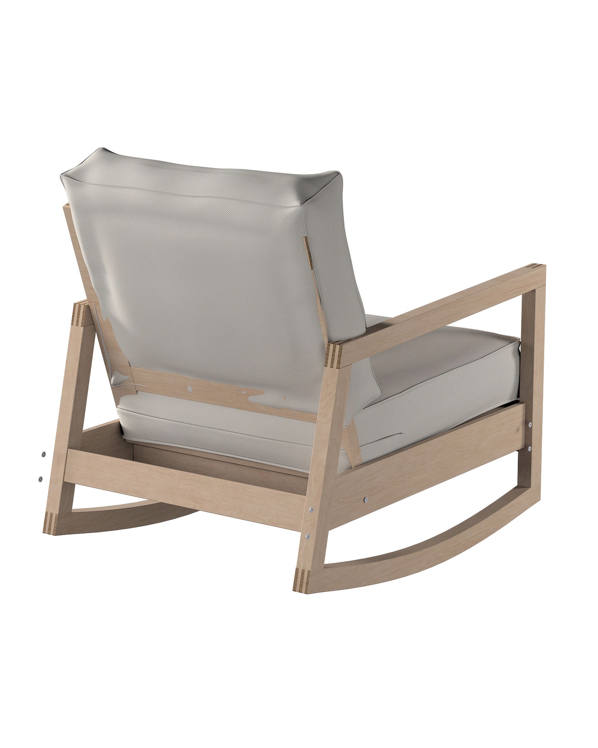 Lillberg armchair cover colour grey fabric structured (hover)