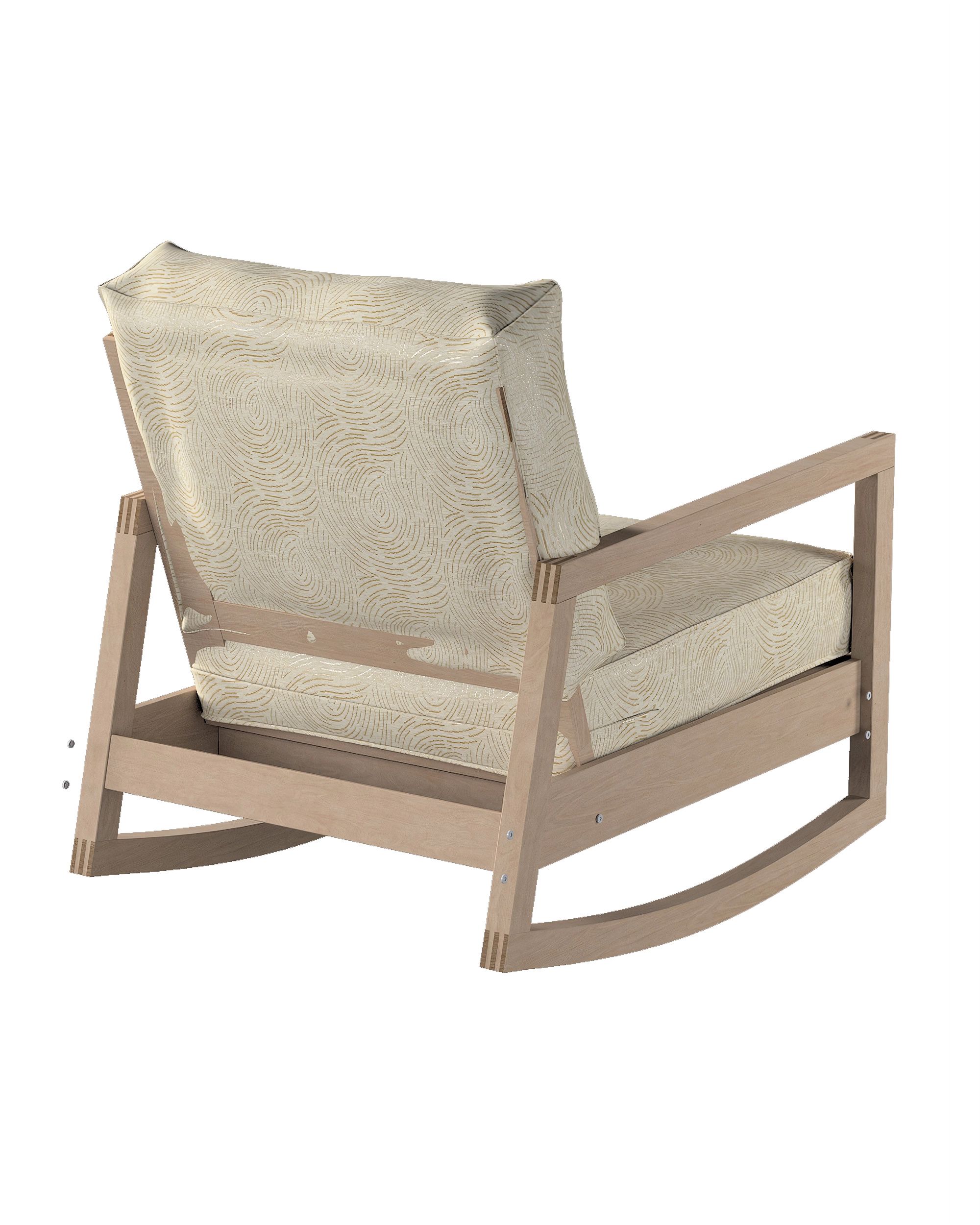 Lillberg armchair cover colour beige fabric gloss, structured, patterned (hover)