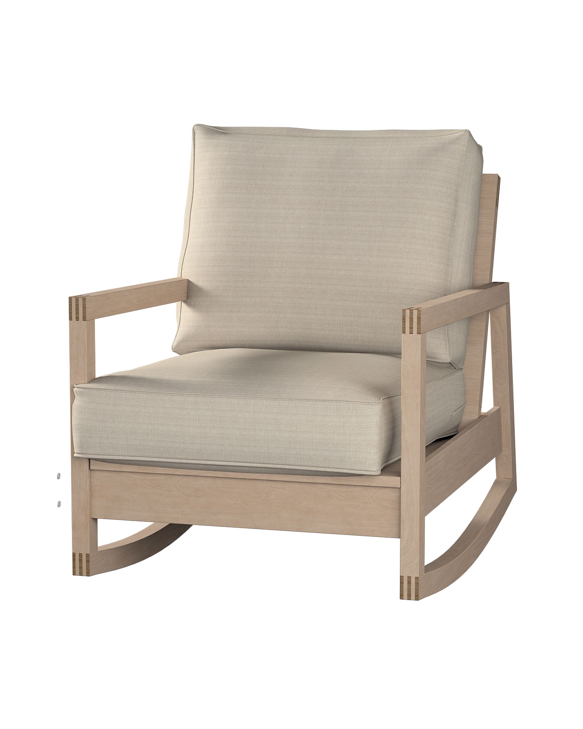 Lillberg armchair cover colour beige fabric structured