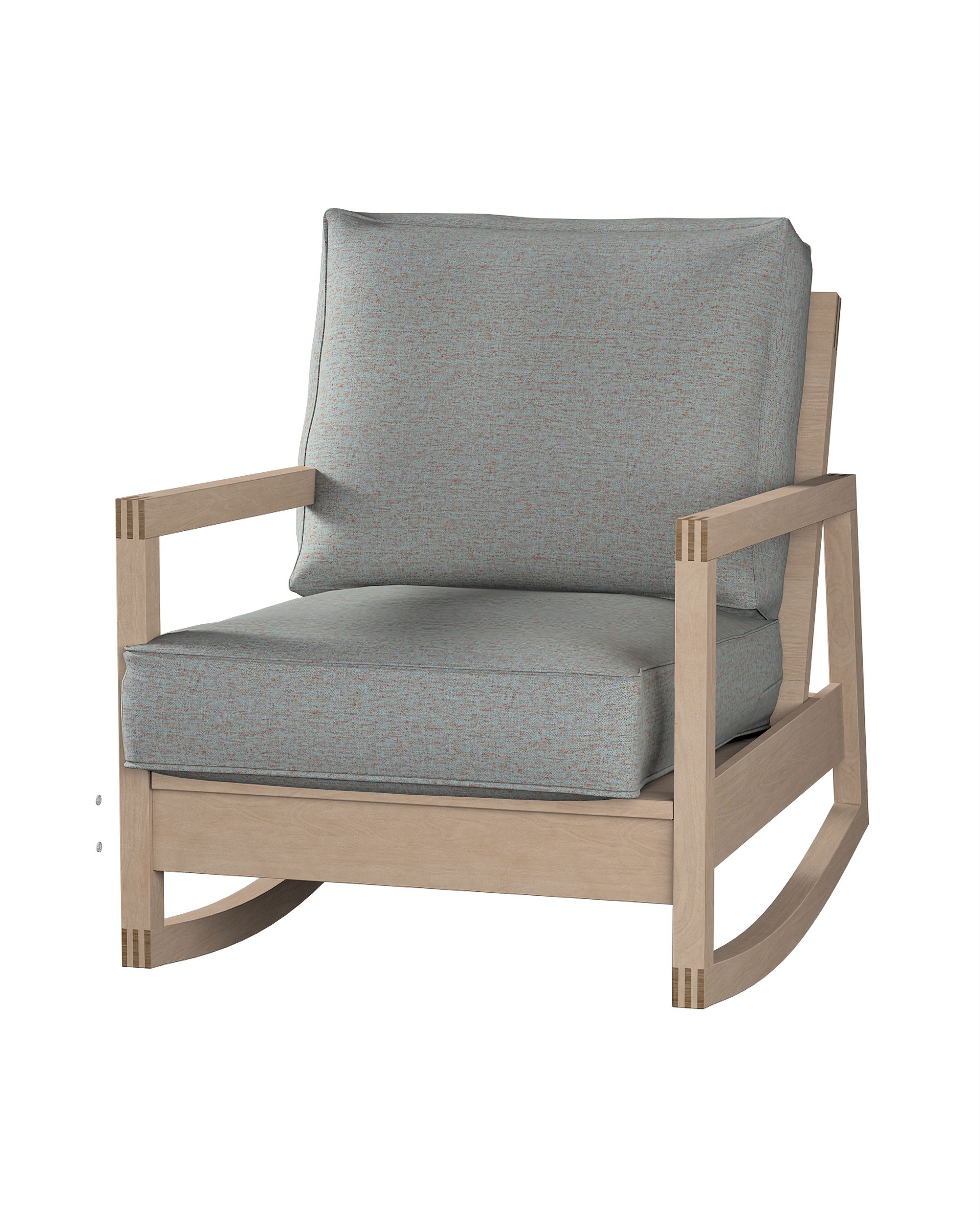 Lillberg armchair cover colour blue fabric structured