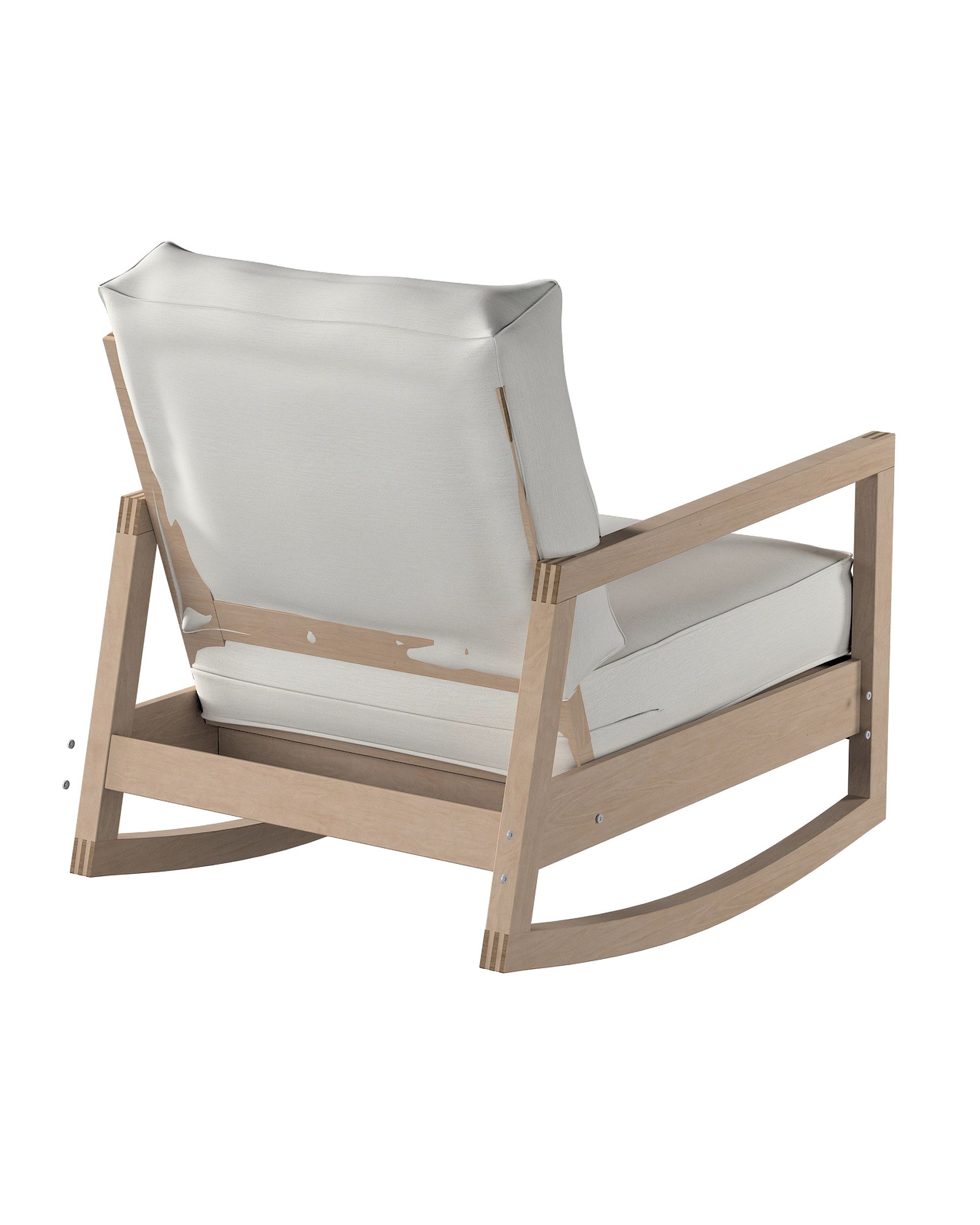 Lillberg armchair cover colour grey fabric gloss, structured, velvet (hover)