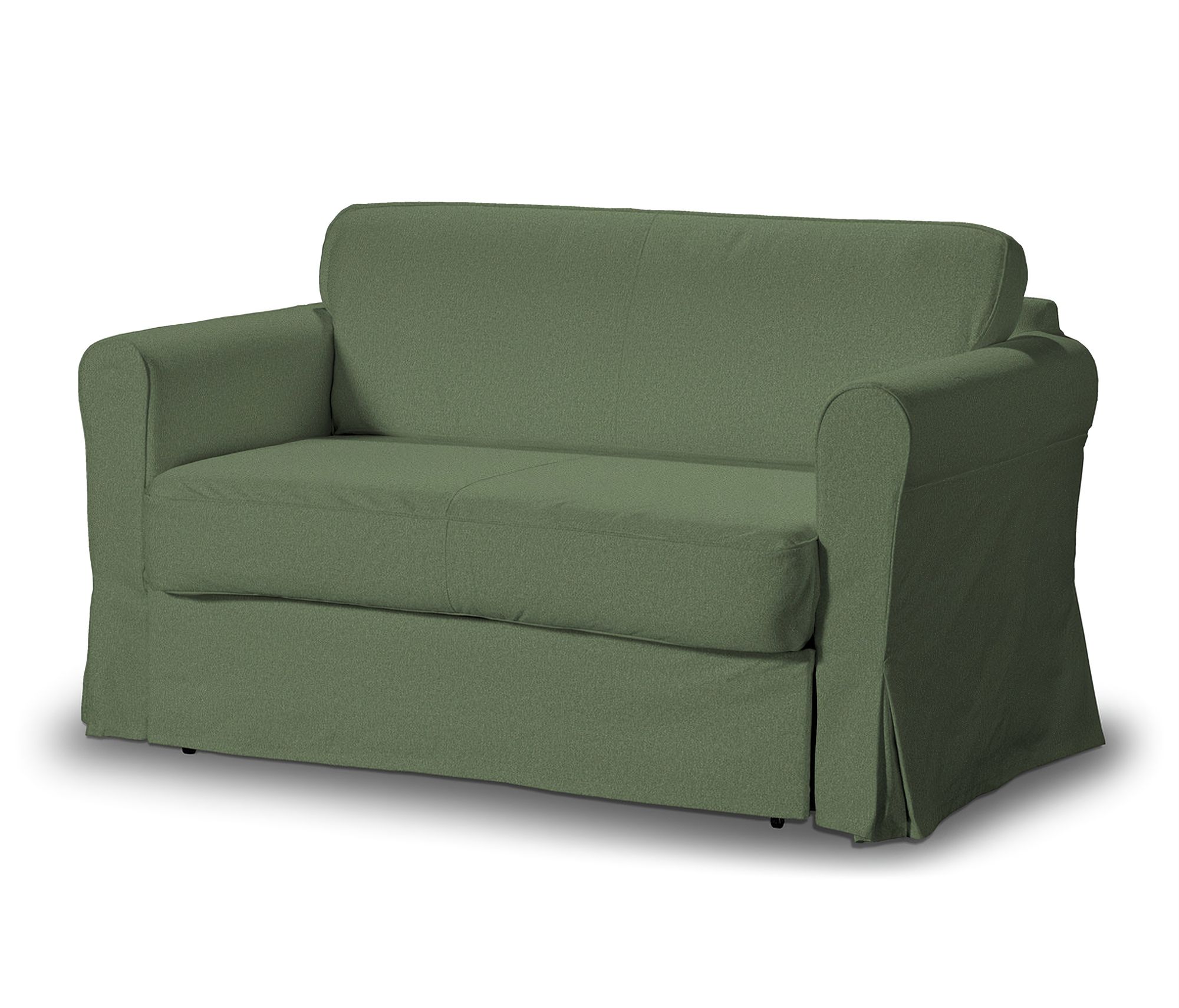 Hagalund sofa bed cover colour green fabric structured