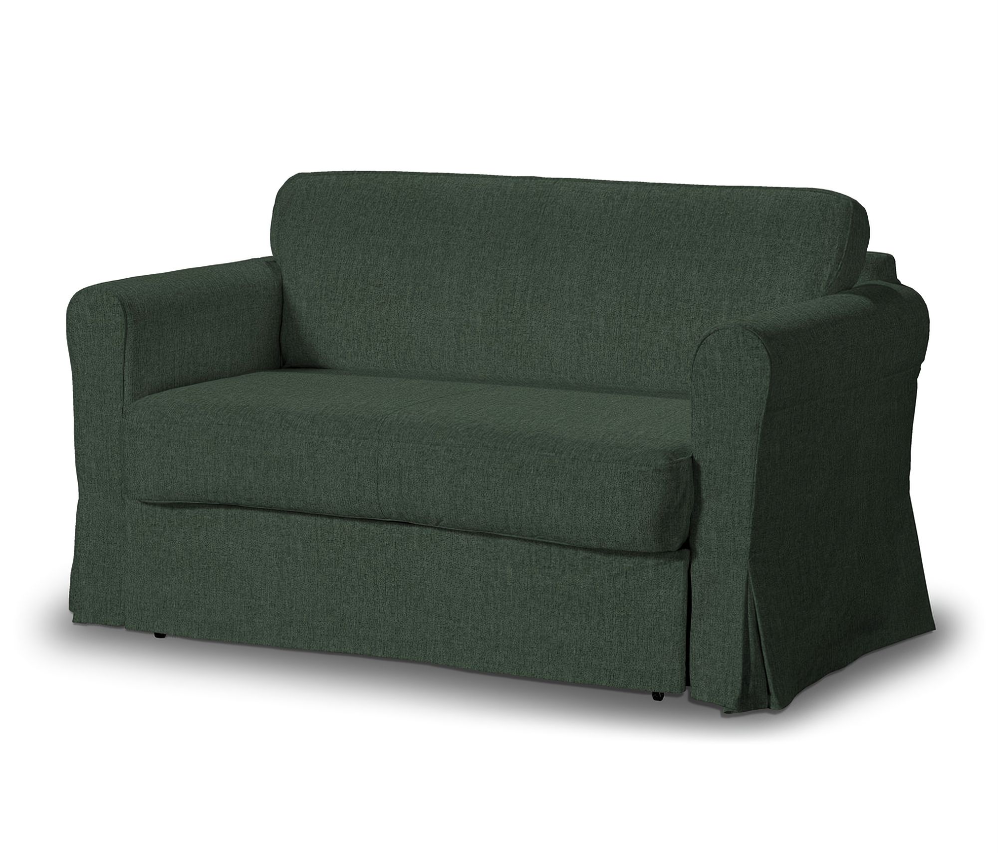 Hagalund sofa bed cover colour green fabric structured