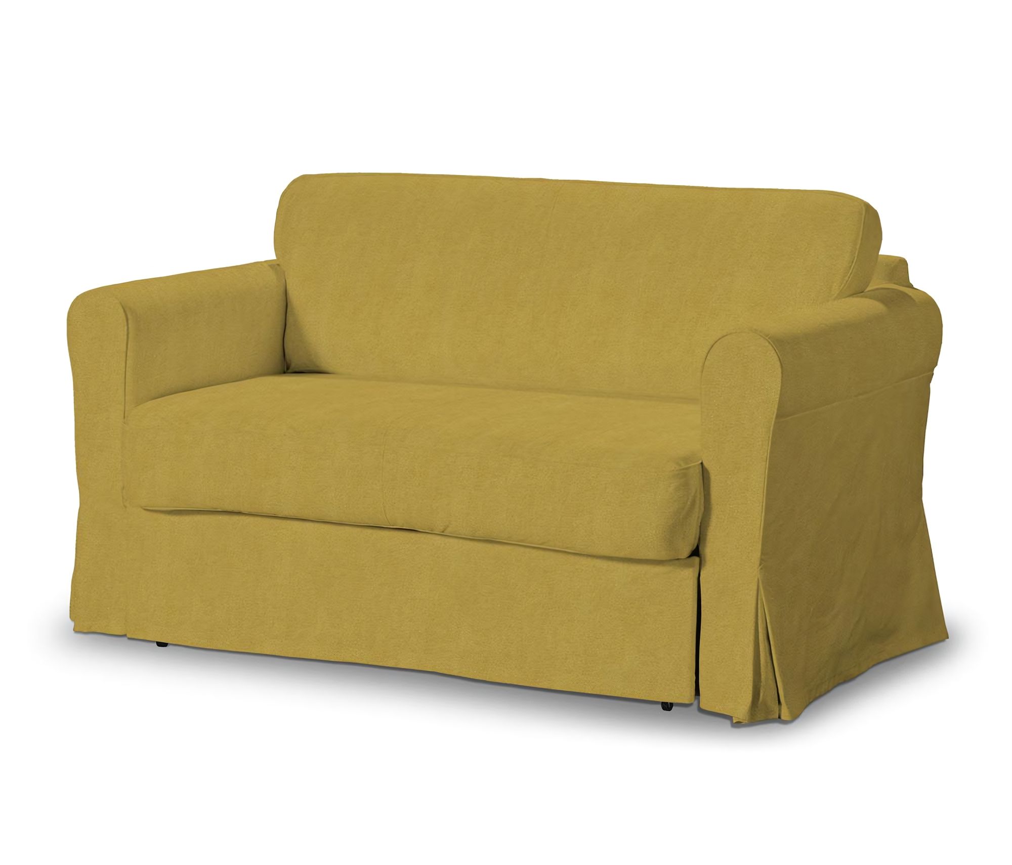 Hagalund sofa bed cover colour yellow fabric structured