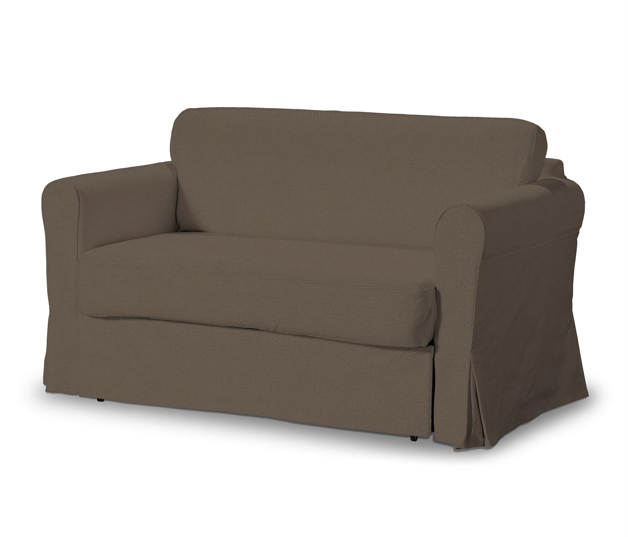 Hagalund sofa bed cover colour brown fabric structured