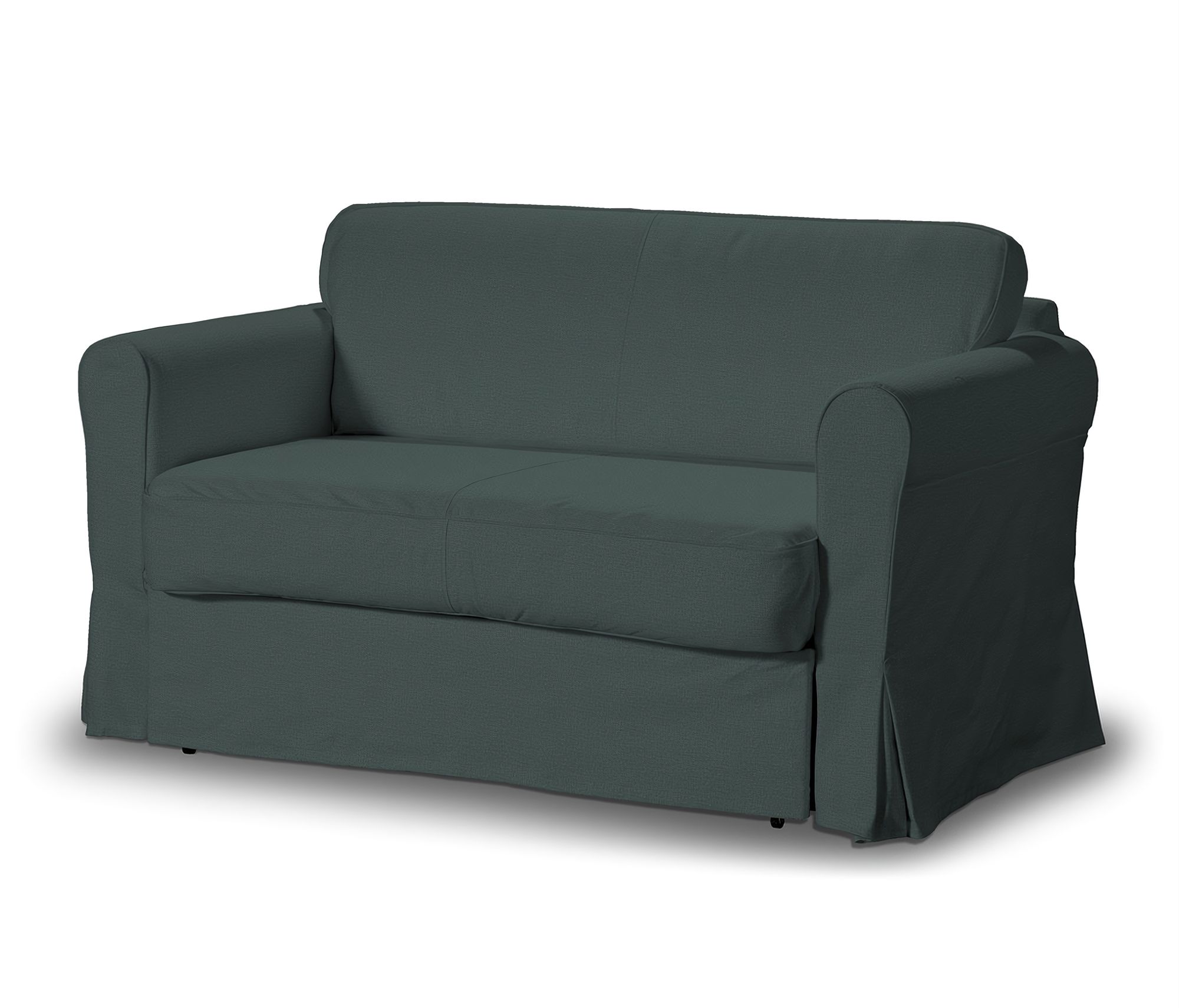 Hagalund sofa bed cover colour green fabric velvet