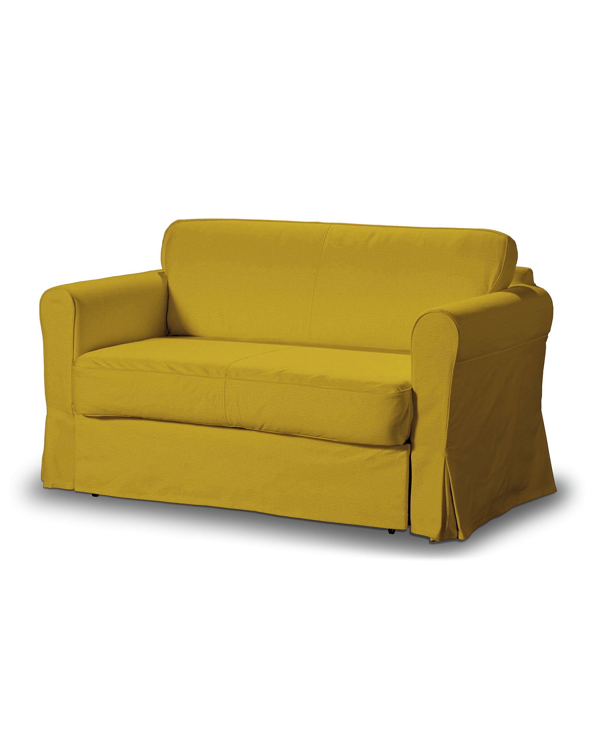 Hagalund sofa bed cover colour yellow fabric velvet